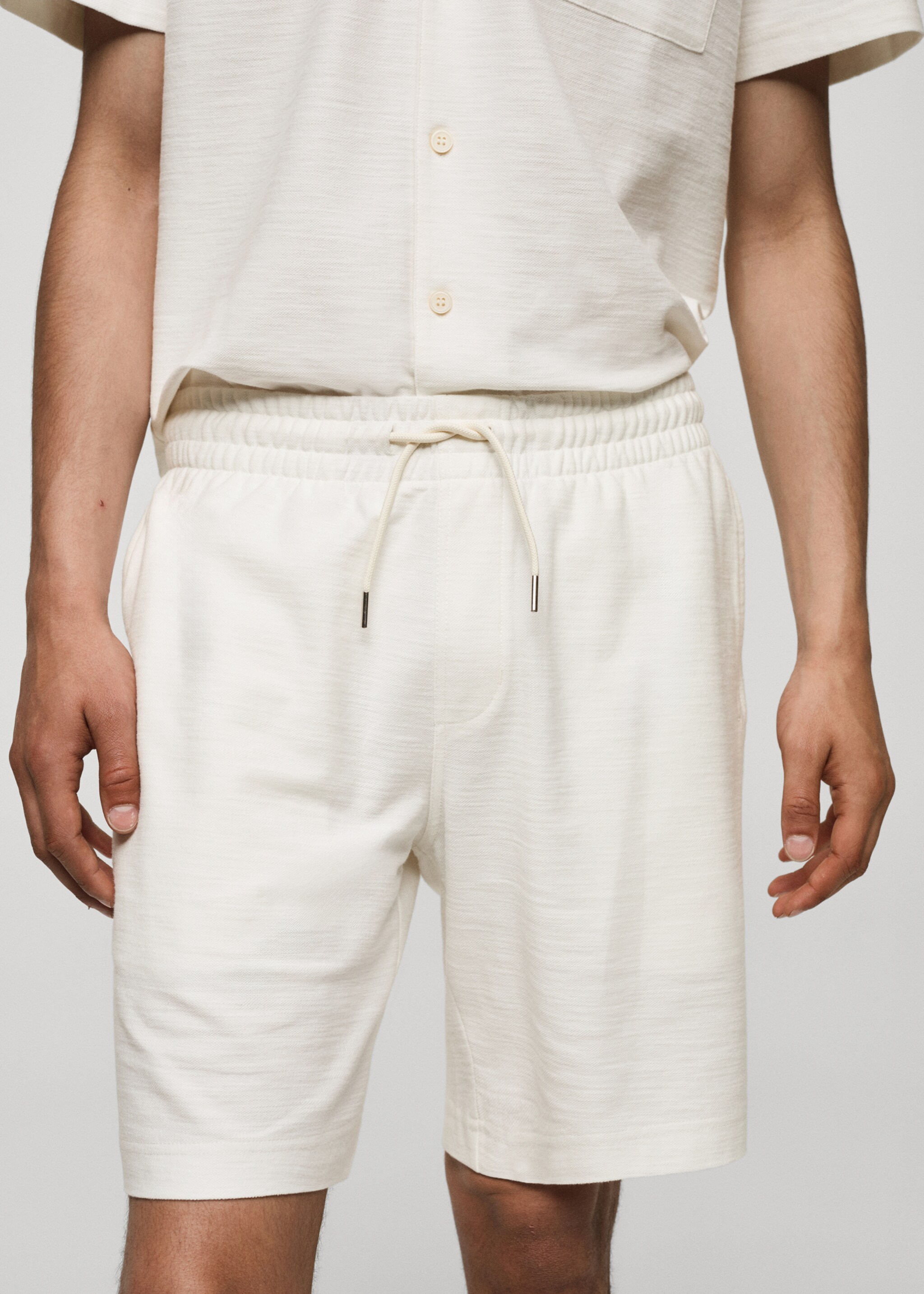 Baumwoll-Bermudashorts mit Kordelzug - Detail des Artikels 1