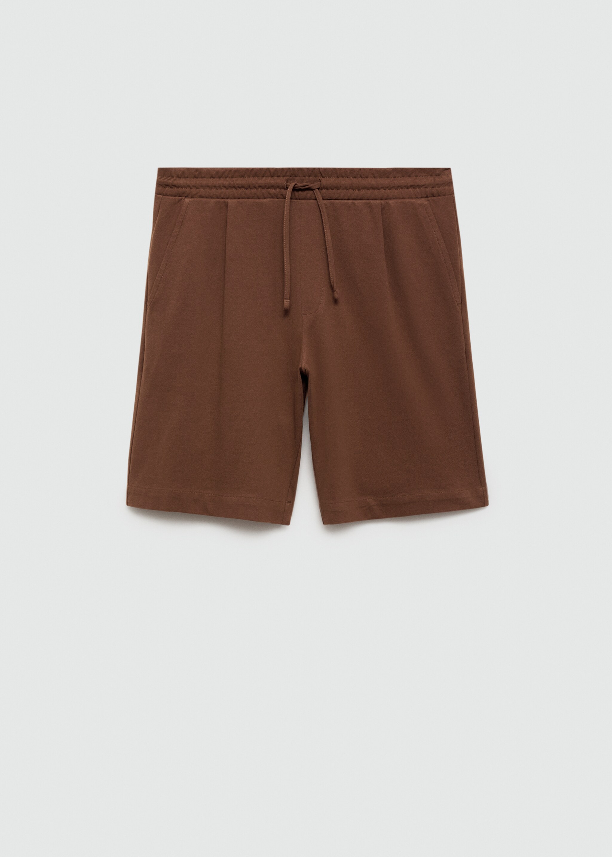 100% cotton bermuda shorts with drawstring - Article without model