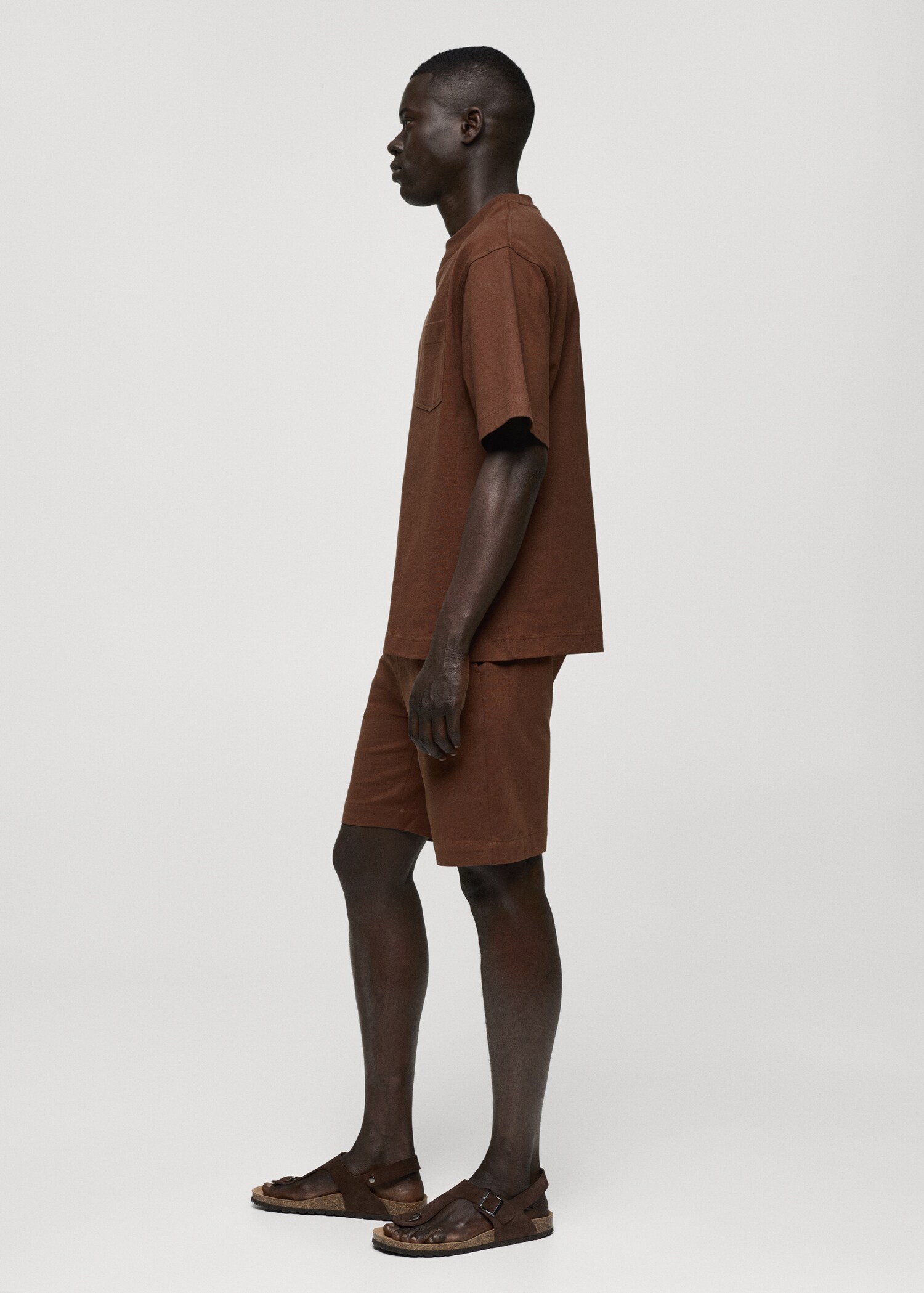 Bermudashorts aus 100 % Baumwolle mit Kordel - Detail des Artikels 2