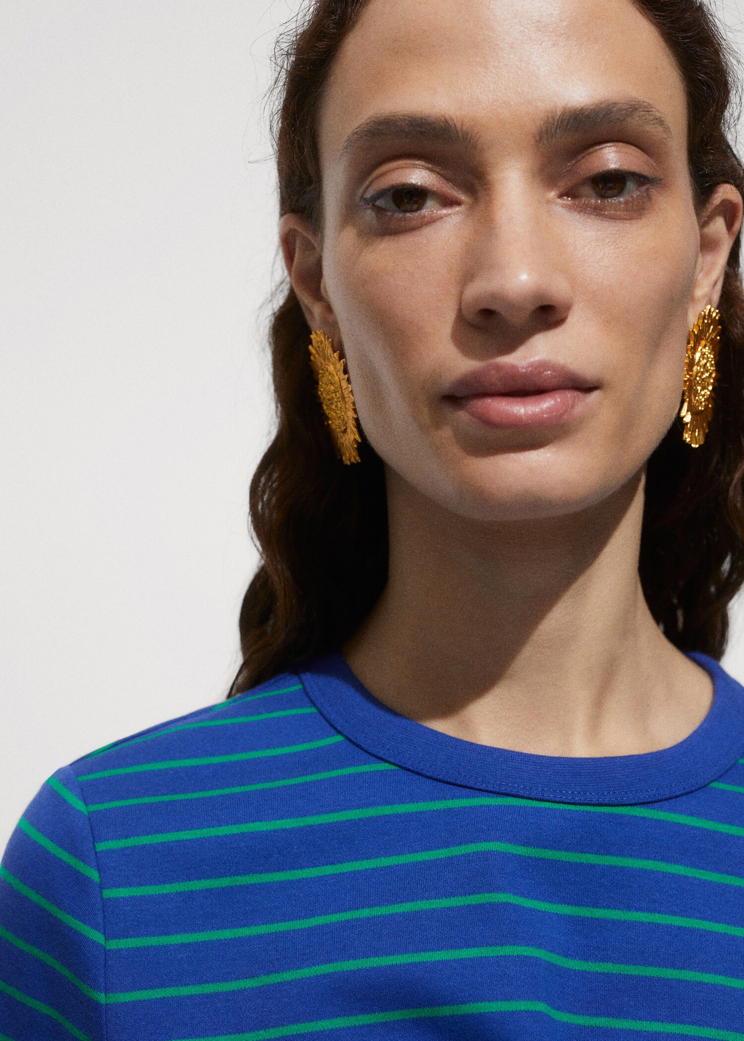 Printed striped T-shirt - Details of the article 1