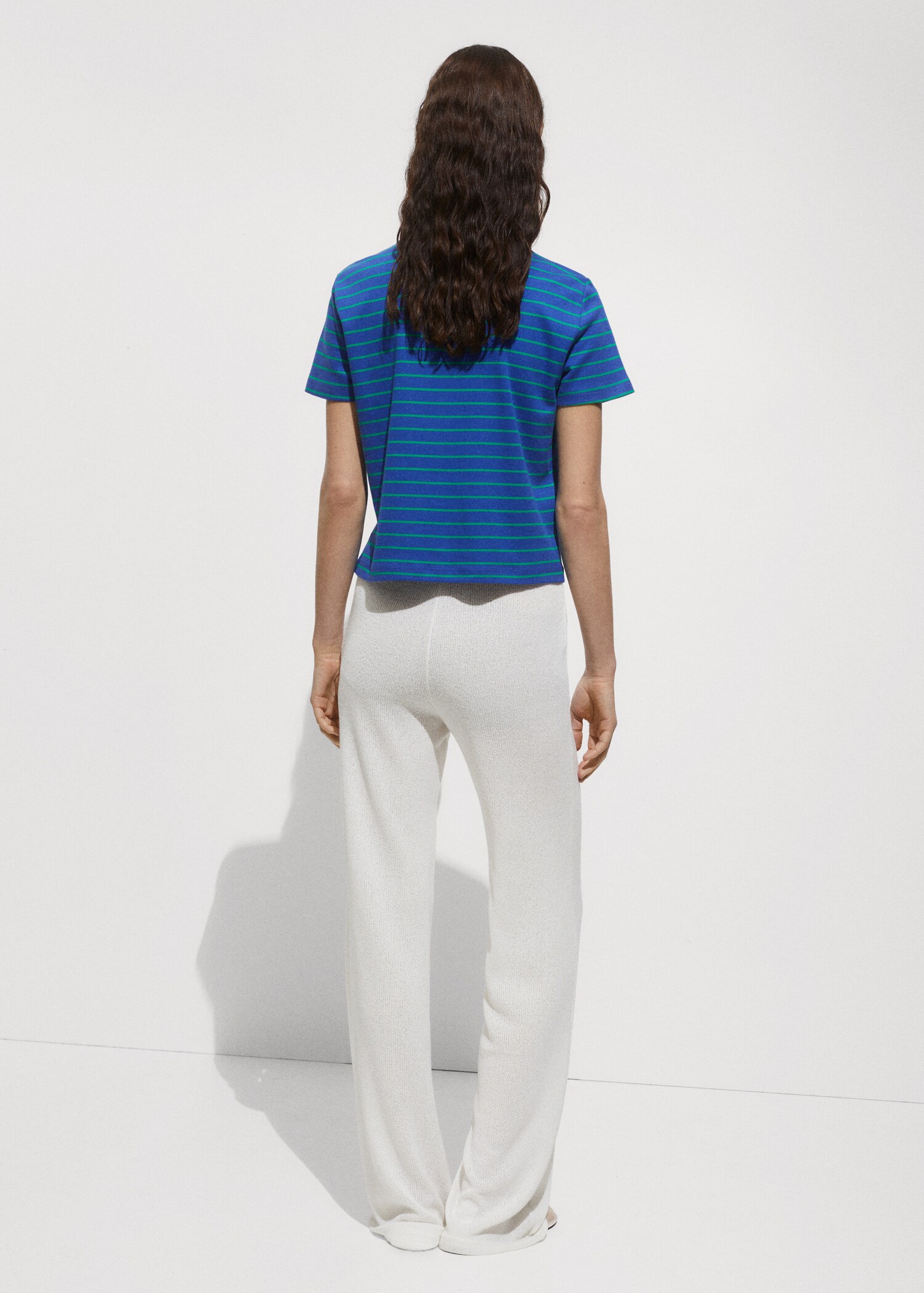 Printed striped T-shirt - Reverse of the article
