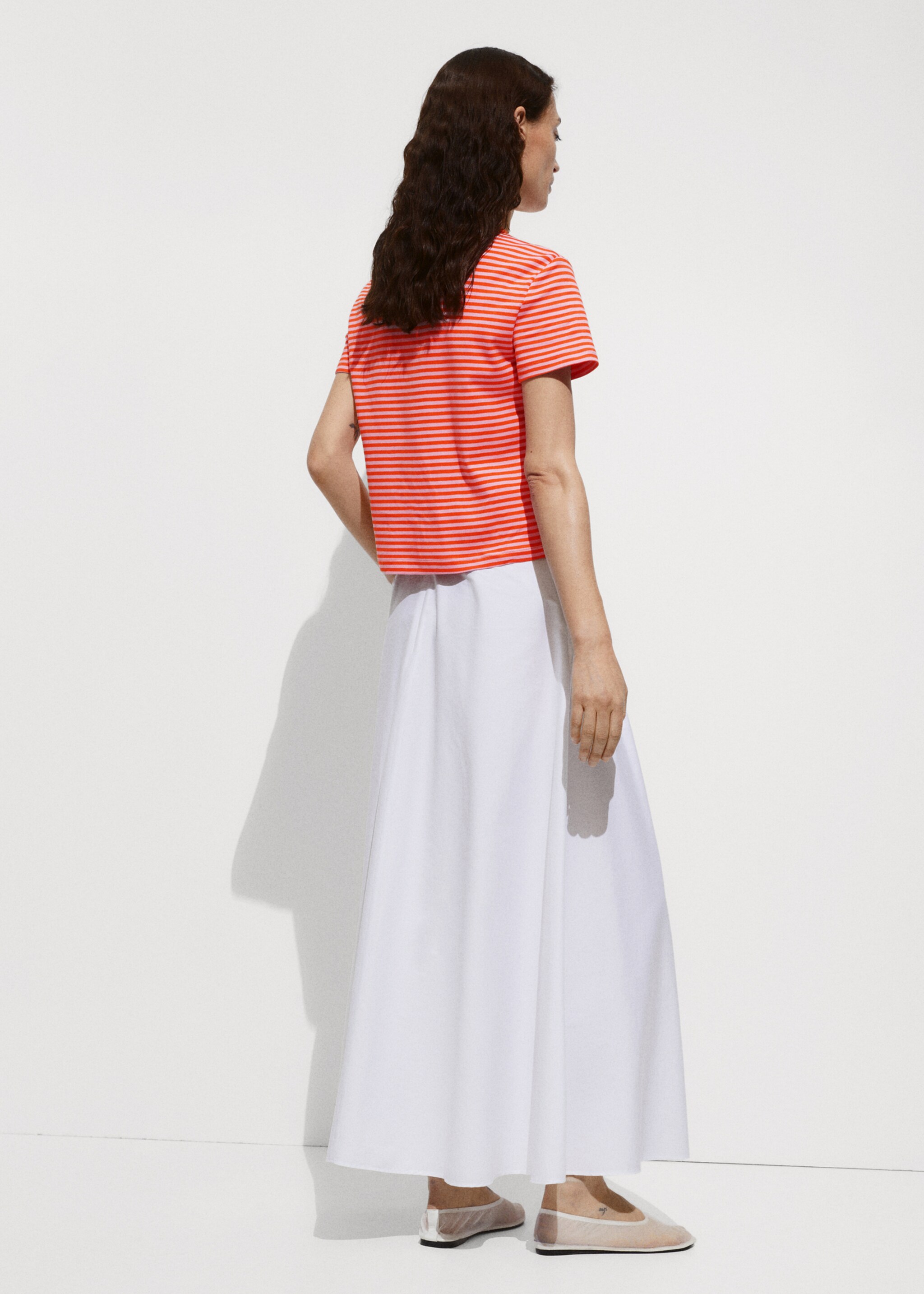 Printed striped T-shirt - Reverse of the article