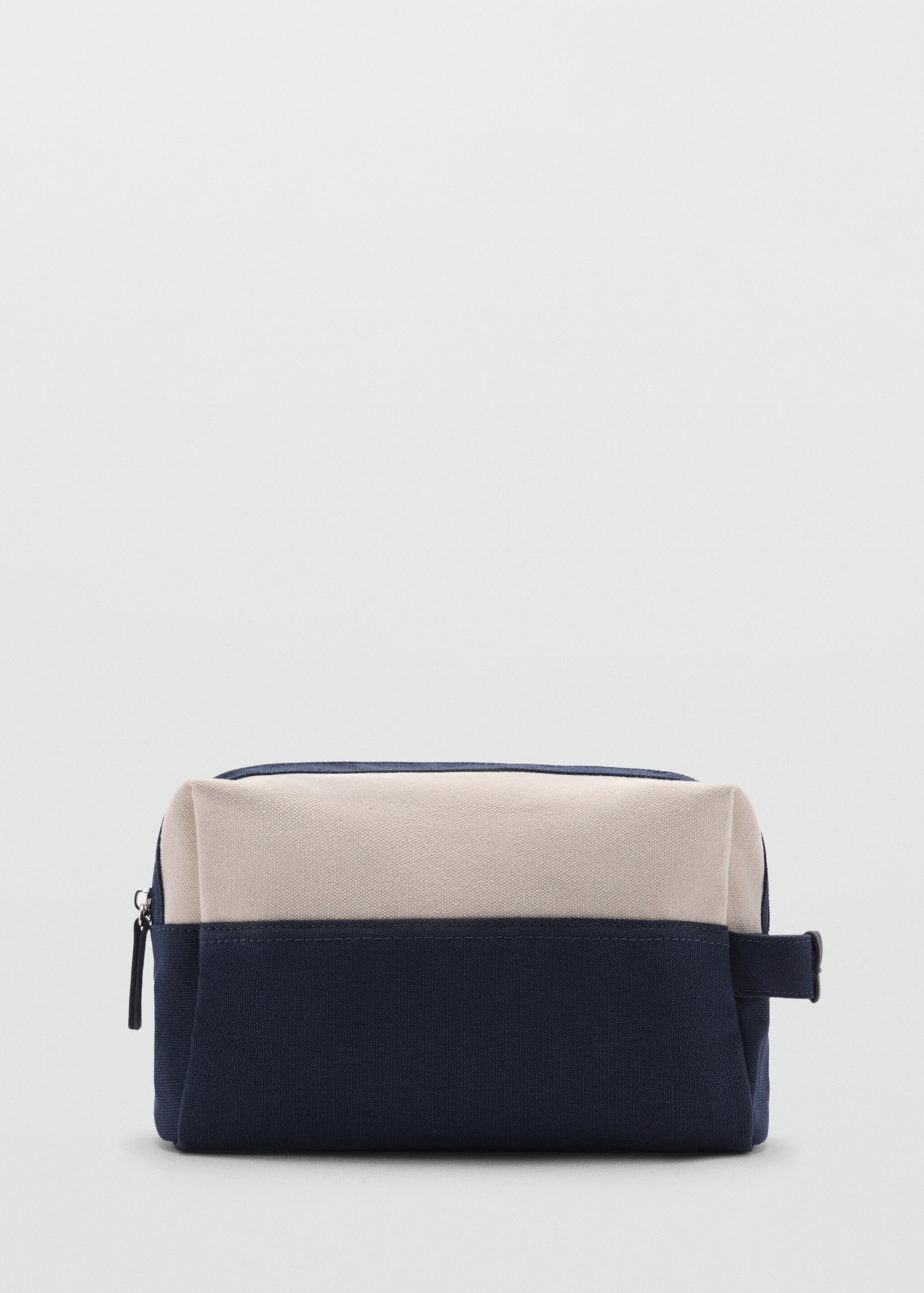 Textured cotton cosmetic bag - Article without model, Off White. Ref: 77090610-00.