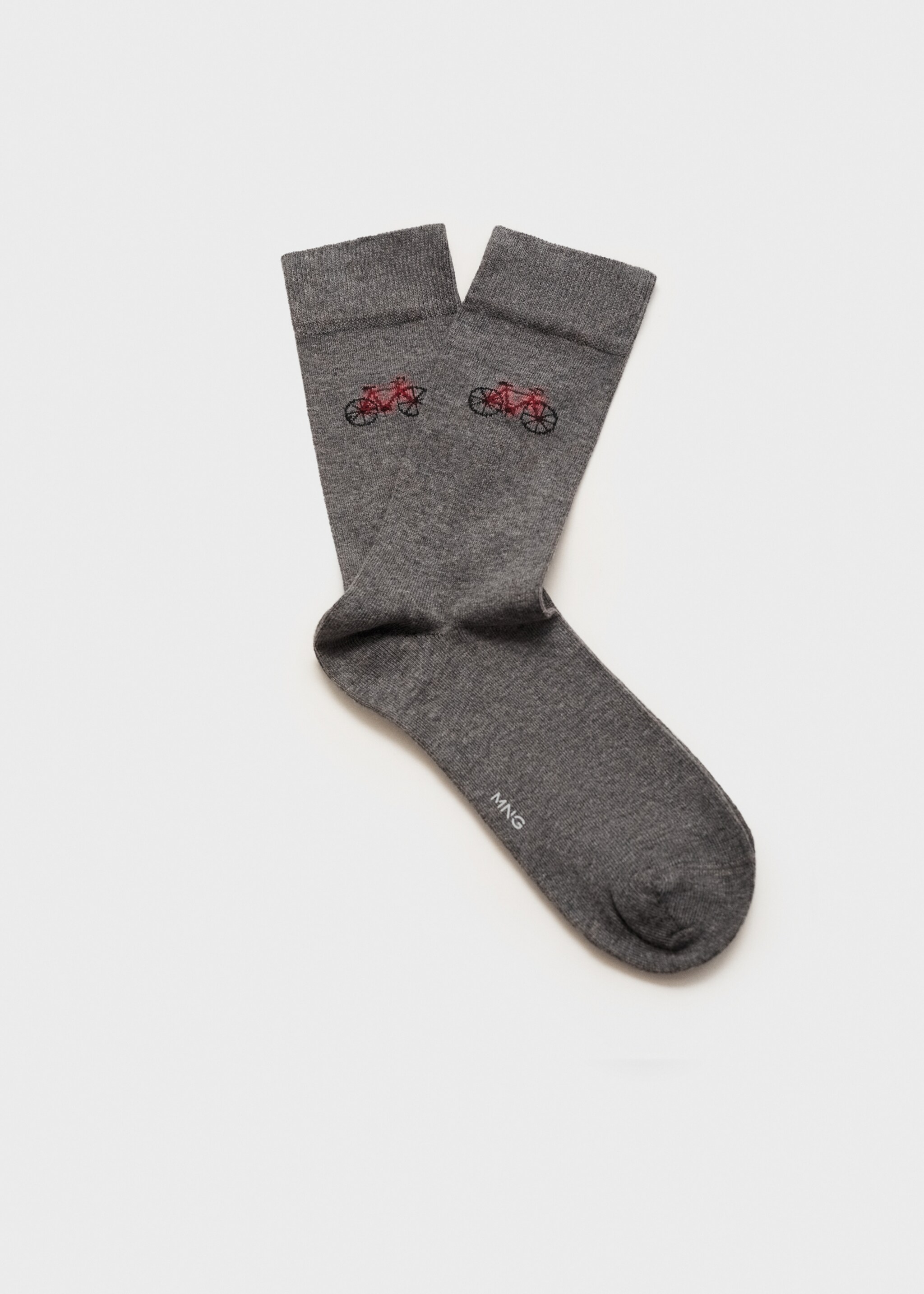 Baumwollsocken mit Fahrradmotiv - Artikel ohne Model