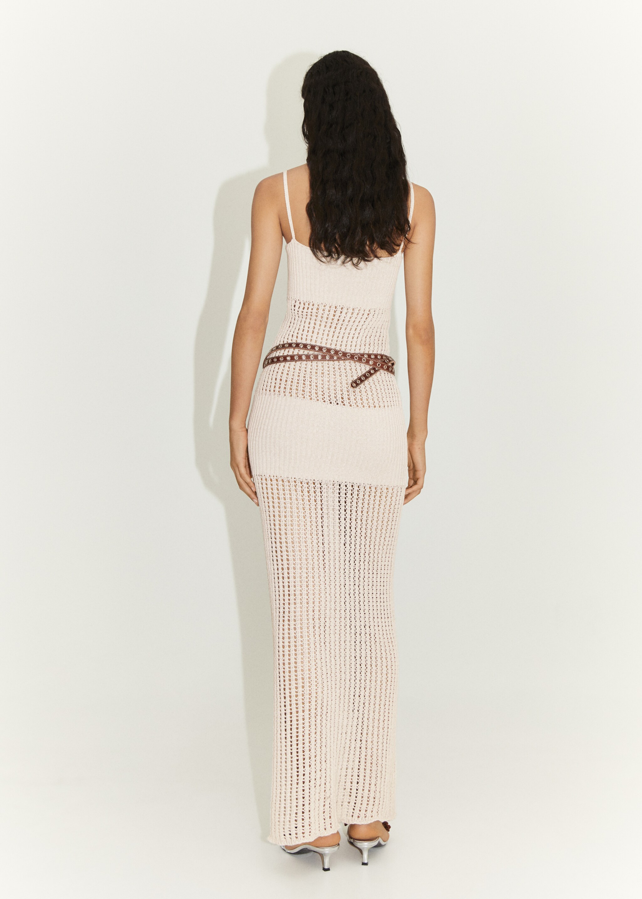Floral knitted maxi-dress - Reverse of the article
