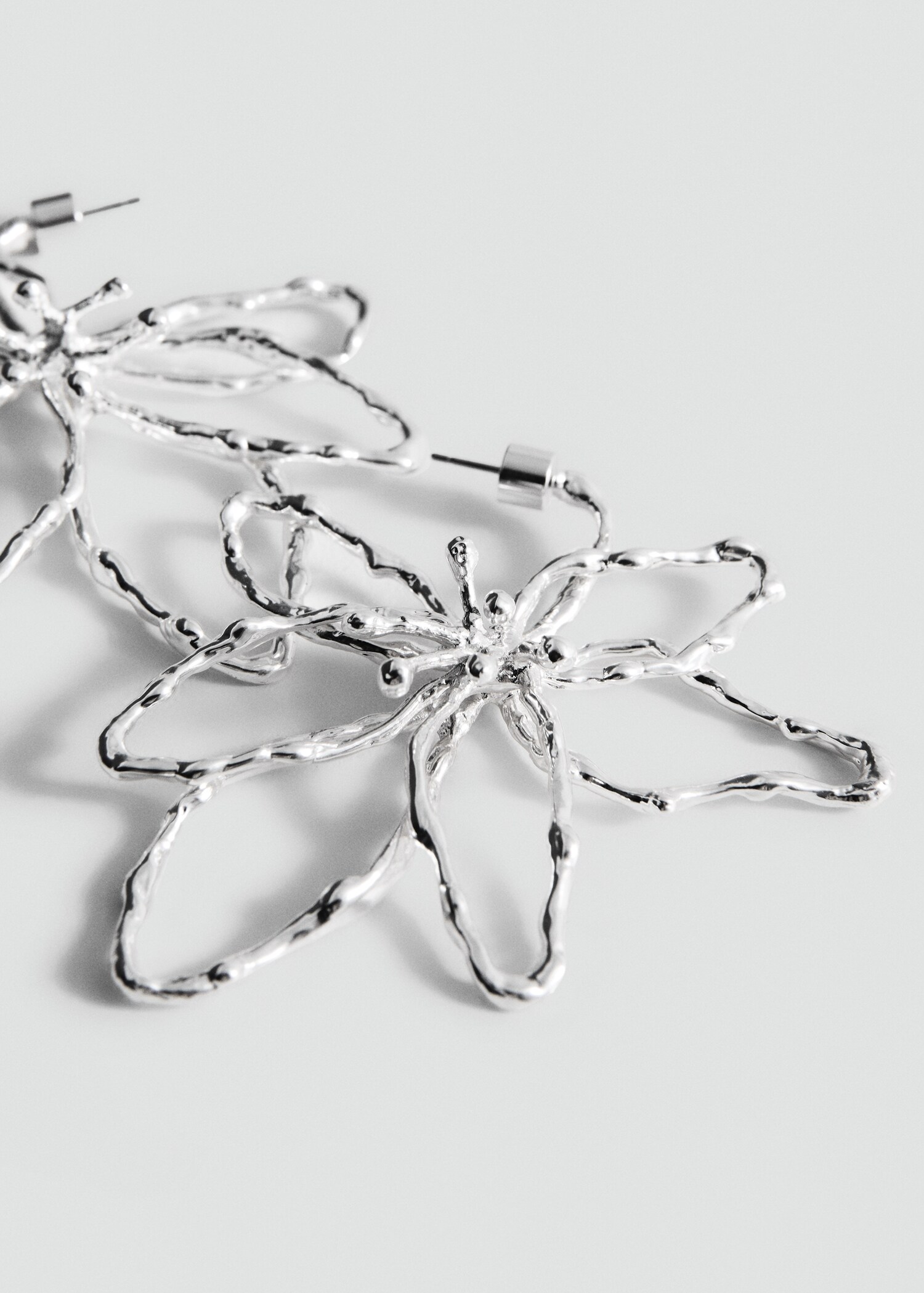Maxi flower earrings - Medium plane