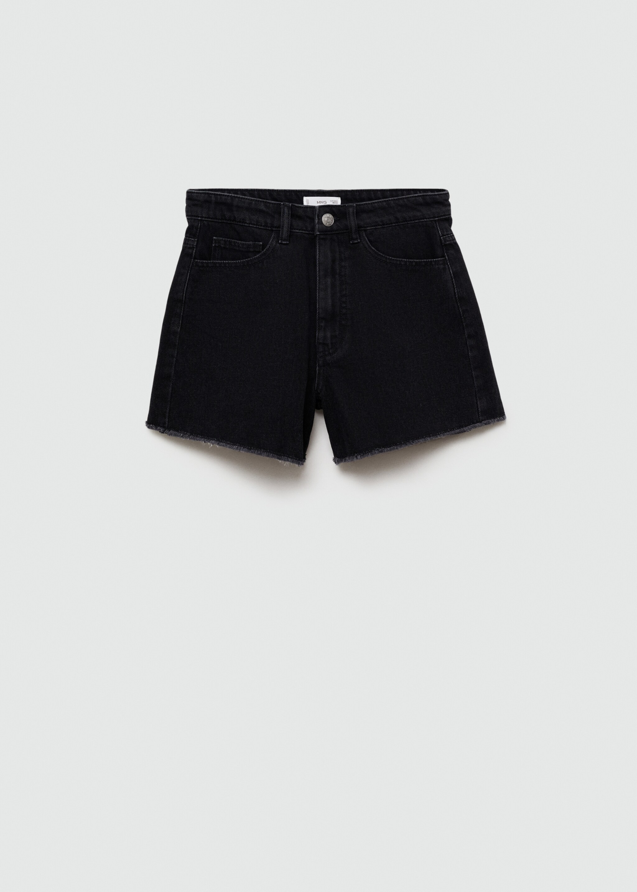 Σορτς denim ξεφτισμένο στρίφωμα - Προϊόν χωρίς μοντέλο