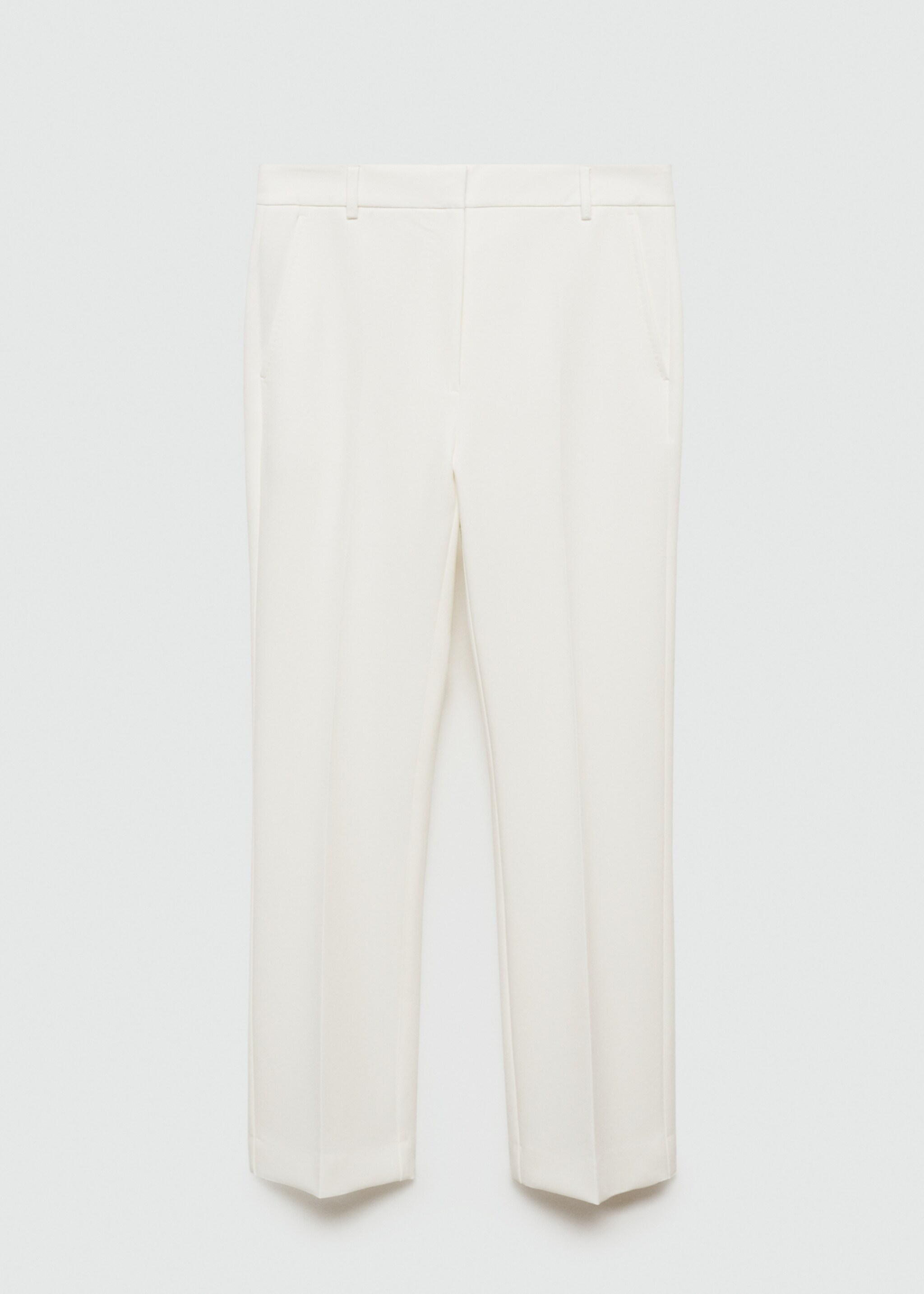 Rechte bandplooibroek - Artikel zonder model, Wit. Ref: 77090642-00.