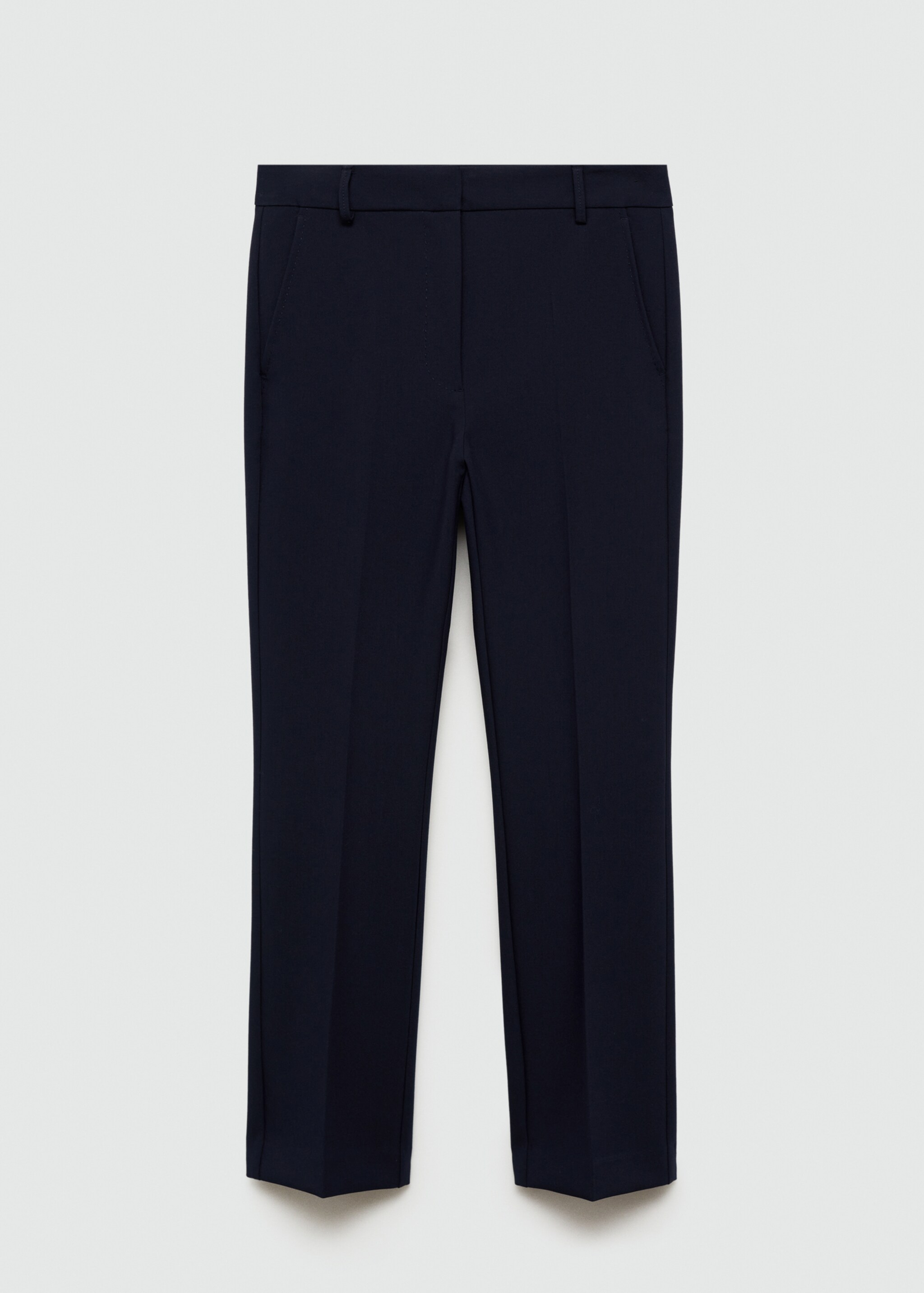 Gerade Bundfaltenhose - Artikel ohne Model, Dunkles Marineblau. Ref: 77090642-00.