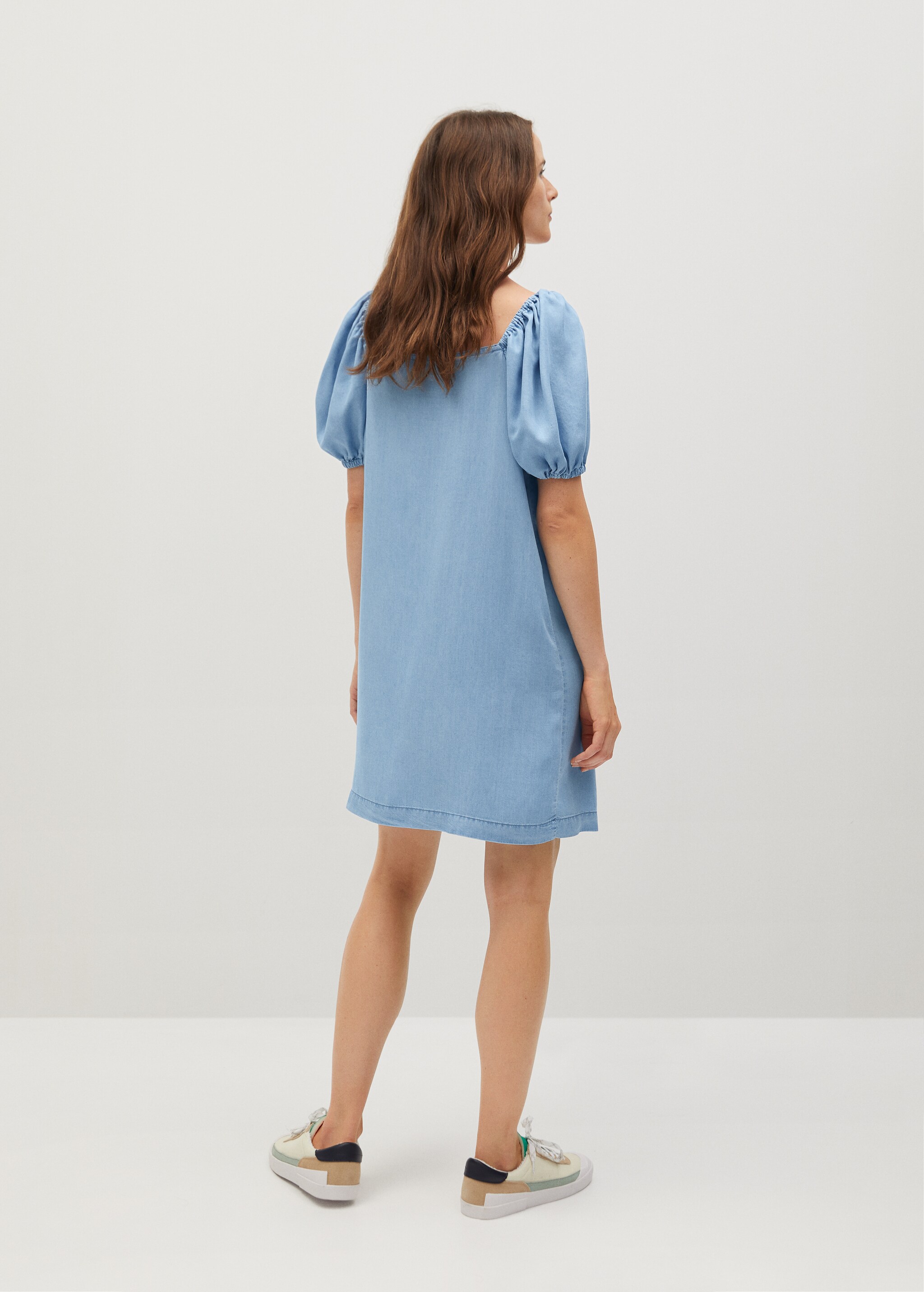 Vestido denim claro - Reverso del artículo