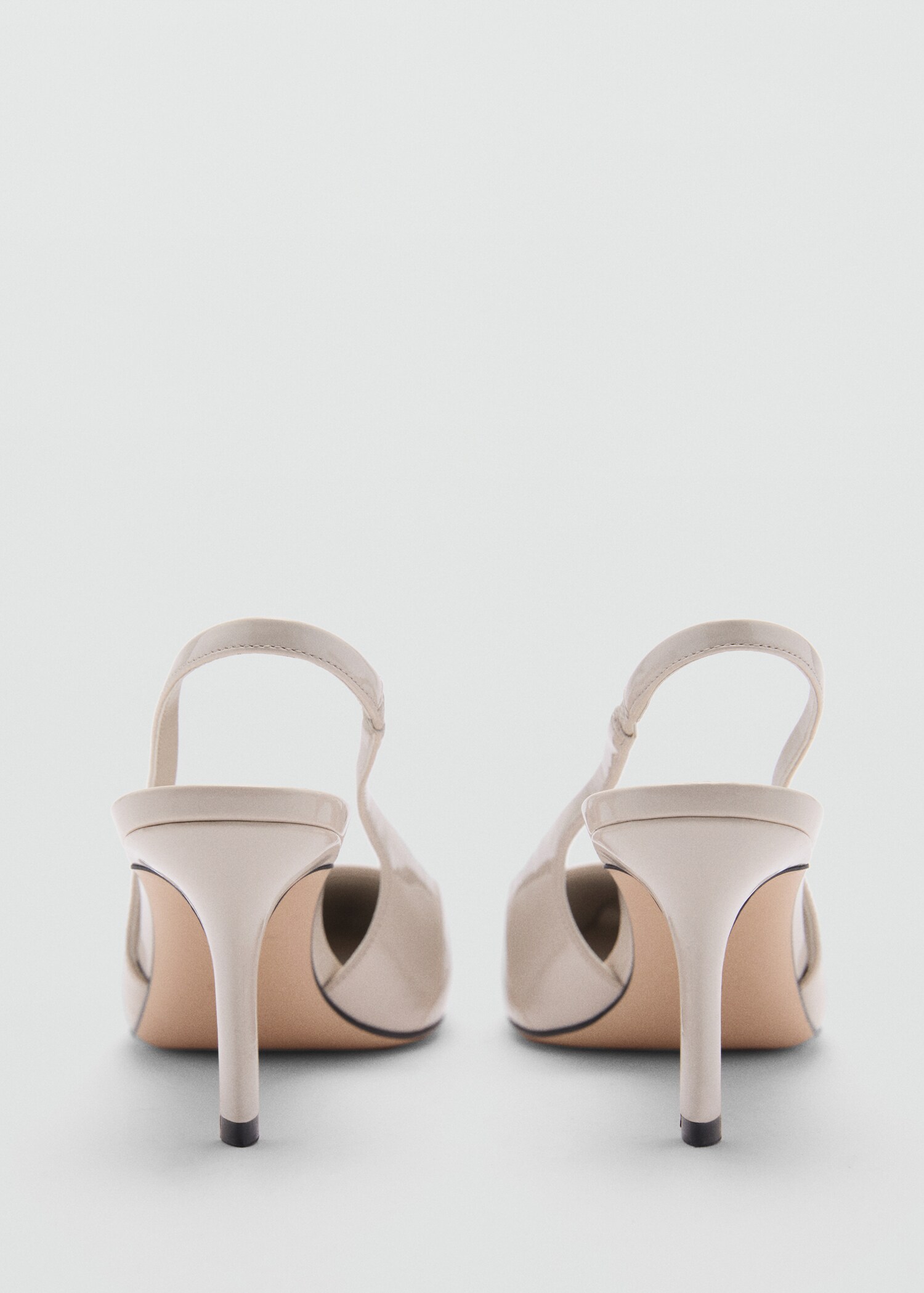 Patent leather-effect heeled shoes - Details of the article 2