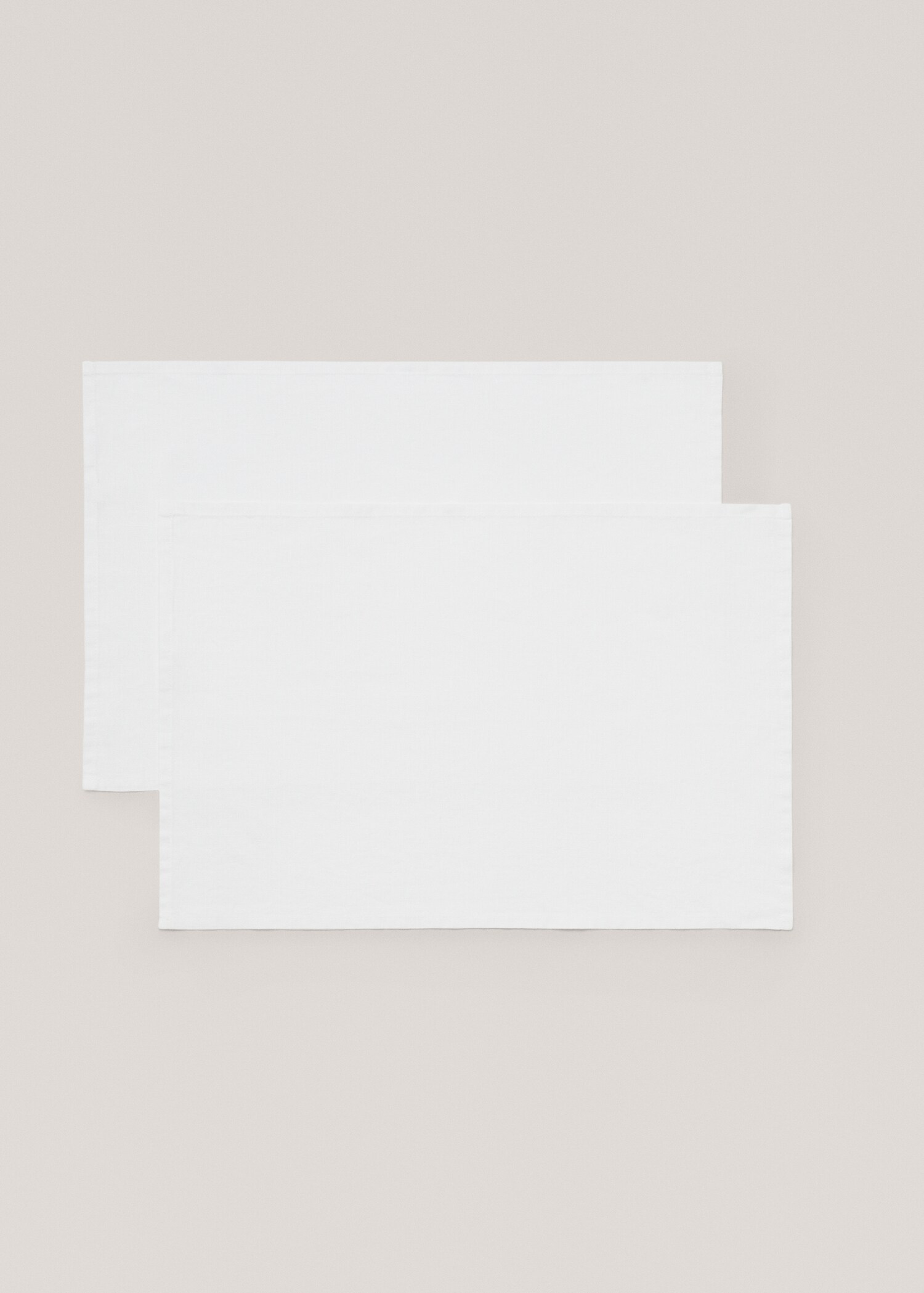 100% plain linen placemat - Article without model