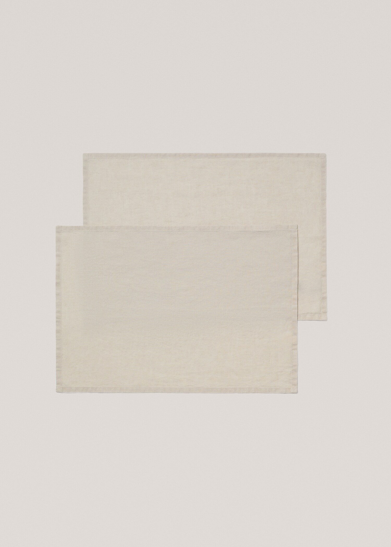 100% plain linen placemat - Article without model