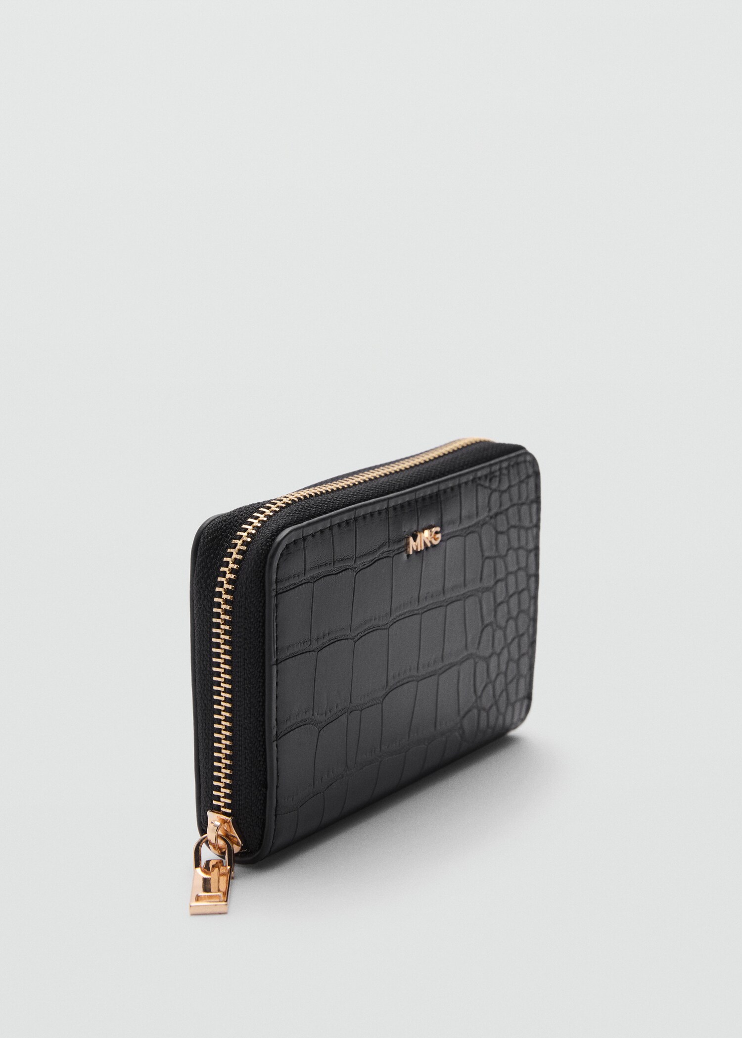 Crocodile-effect purse - Medium plane
