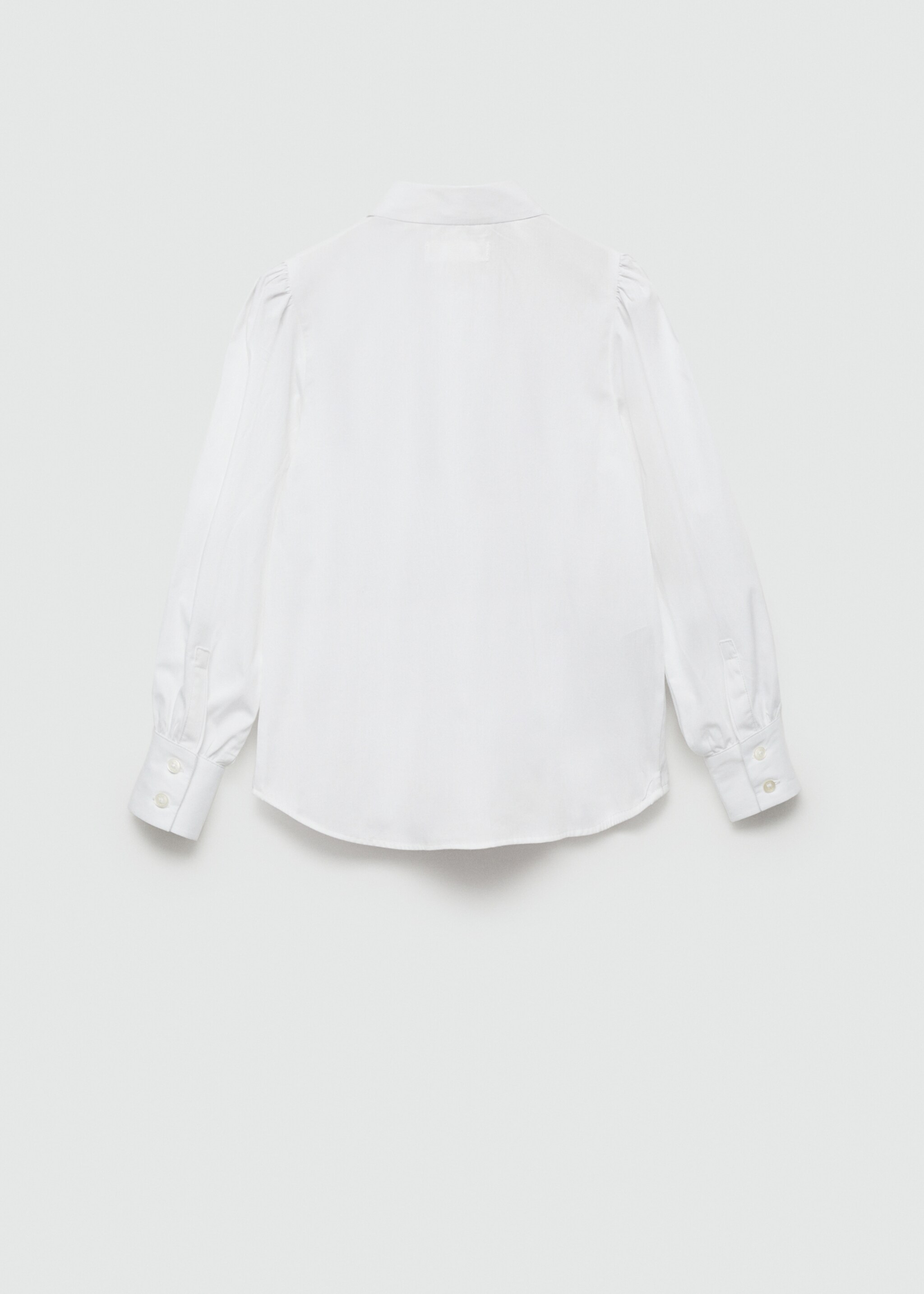 Camisa botón cuello - Reverso del artículo, Blanco. Ref: 77091506-00.