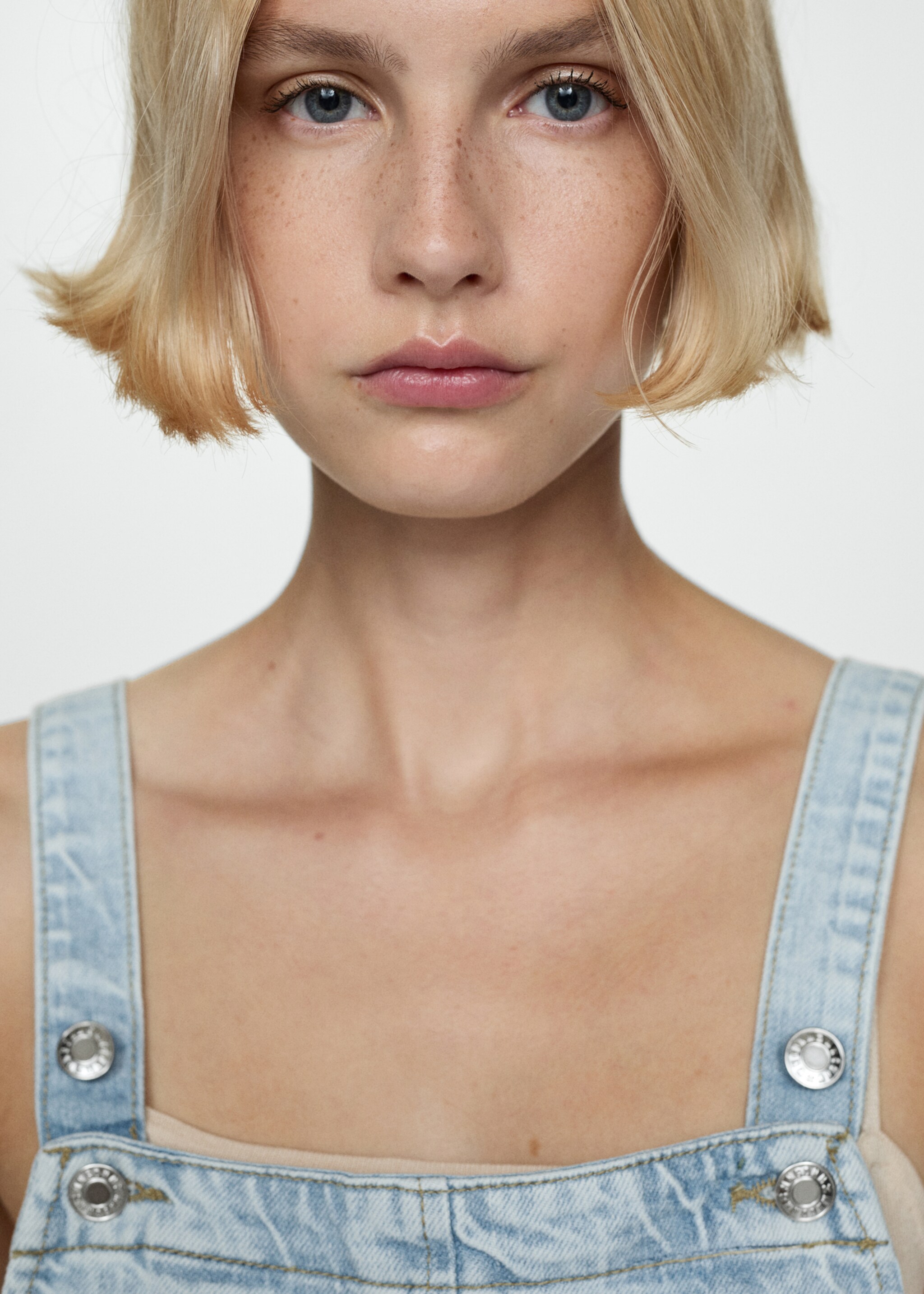Denim jumpsuit short - Details of the article 1