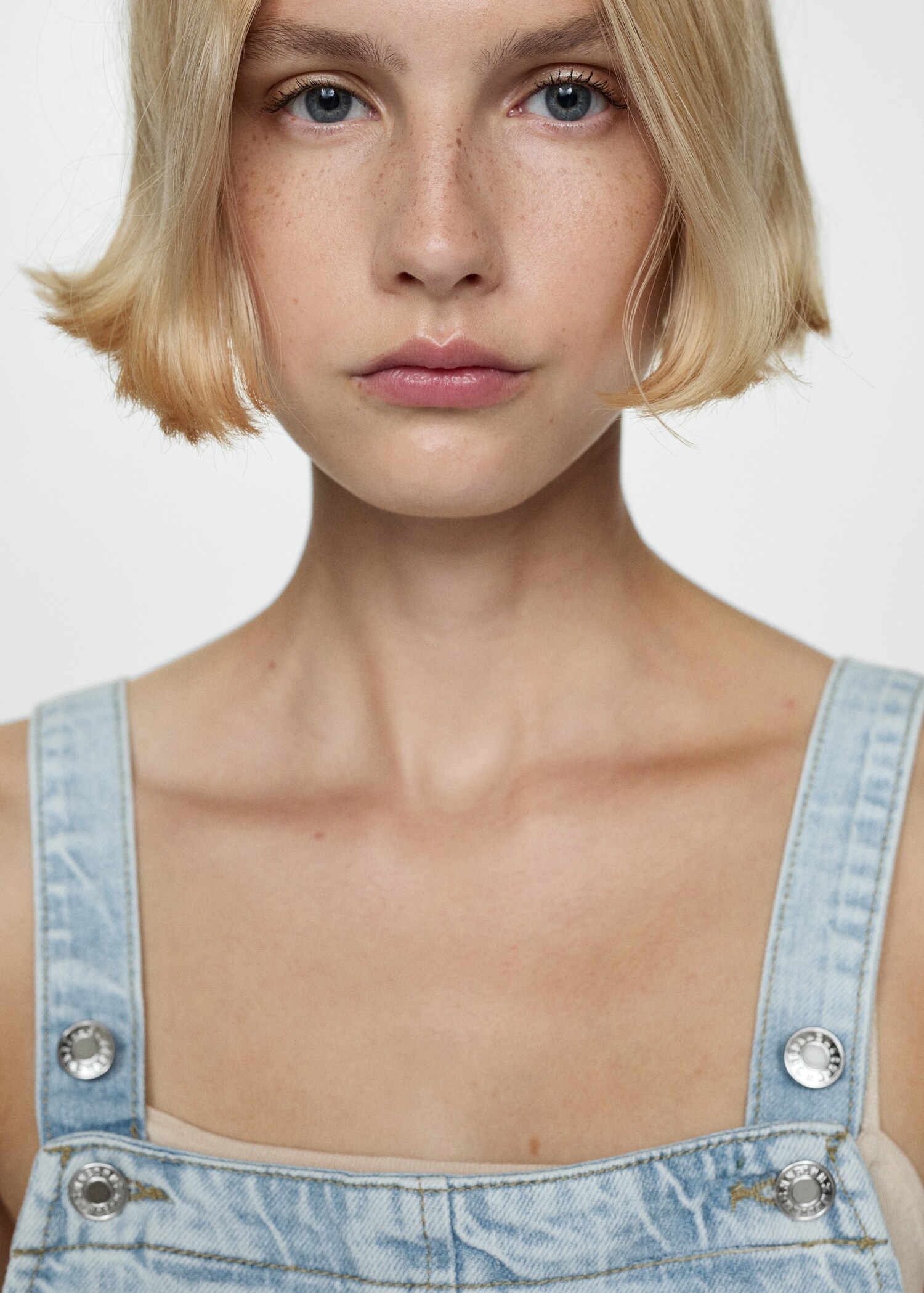 Denim jumpsuit short - Details of the article 1