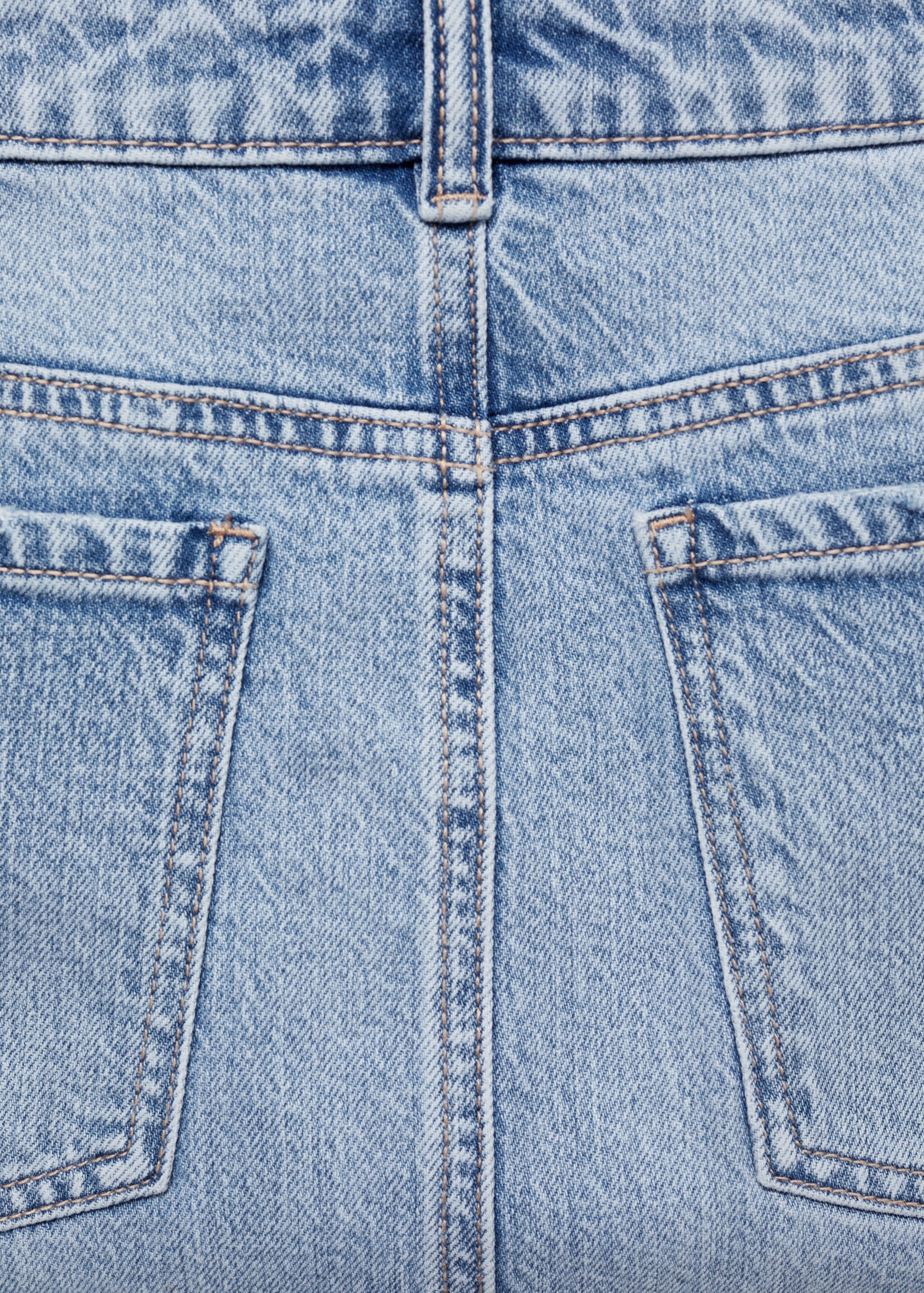 Slit denim skirt - Details of the article 0