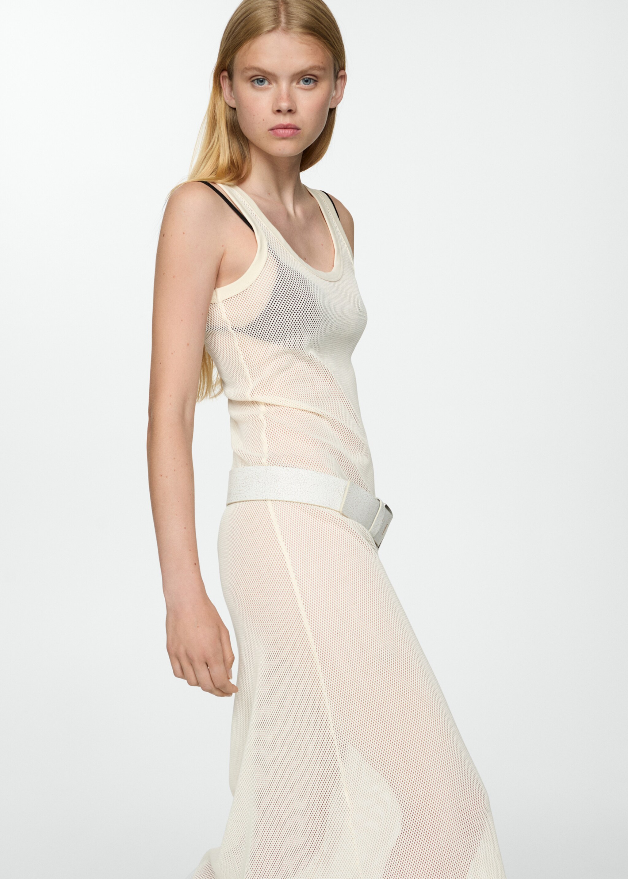 Vestido punto calado - Medium plane
