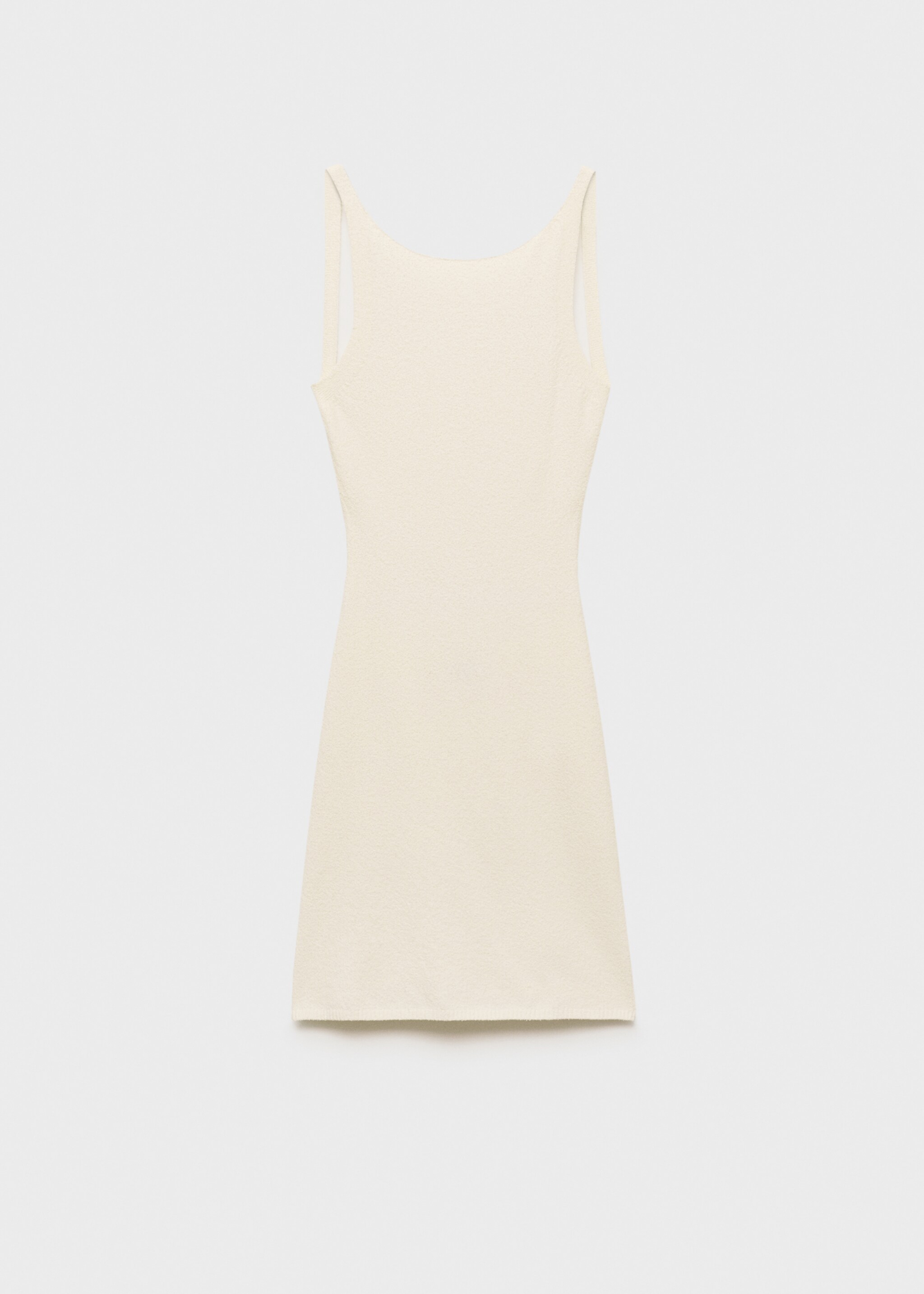 Open-back knitted dress - Article without model