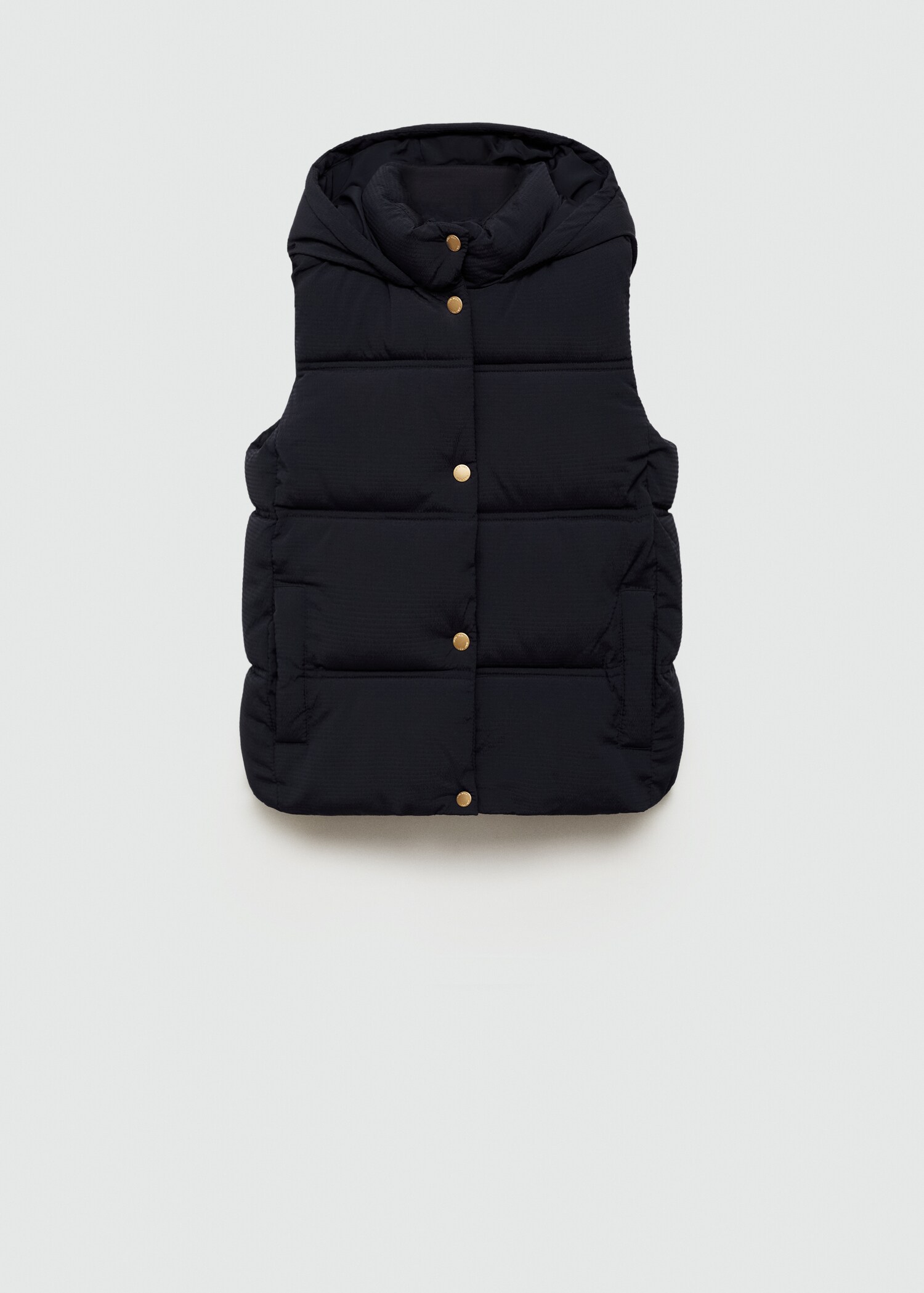 Quilted vest with hood - Article without model