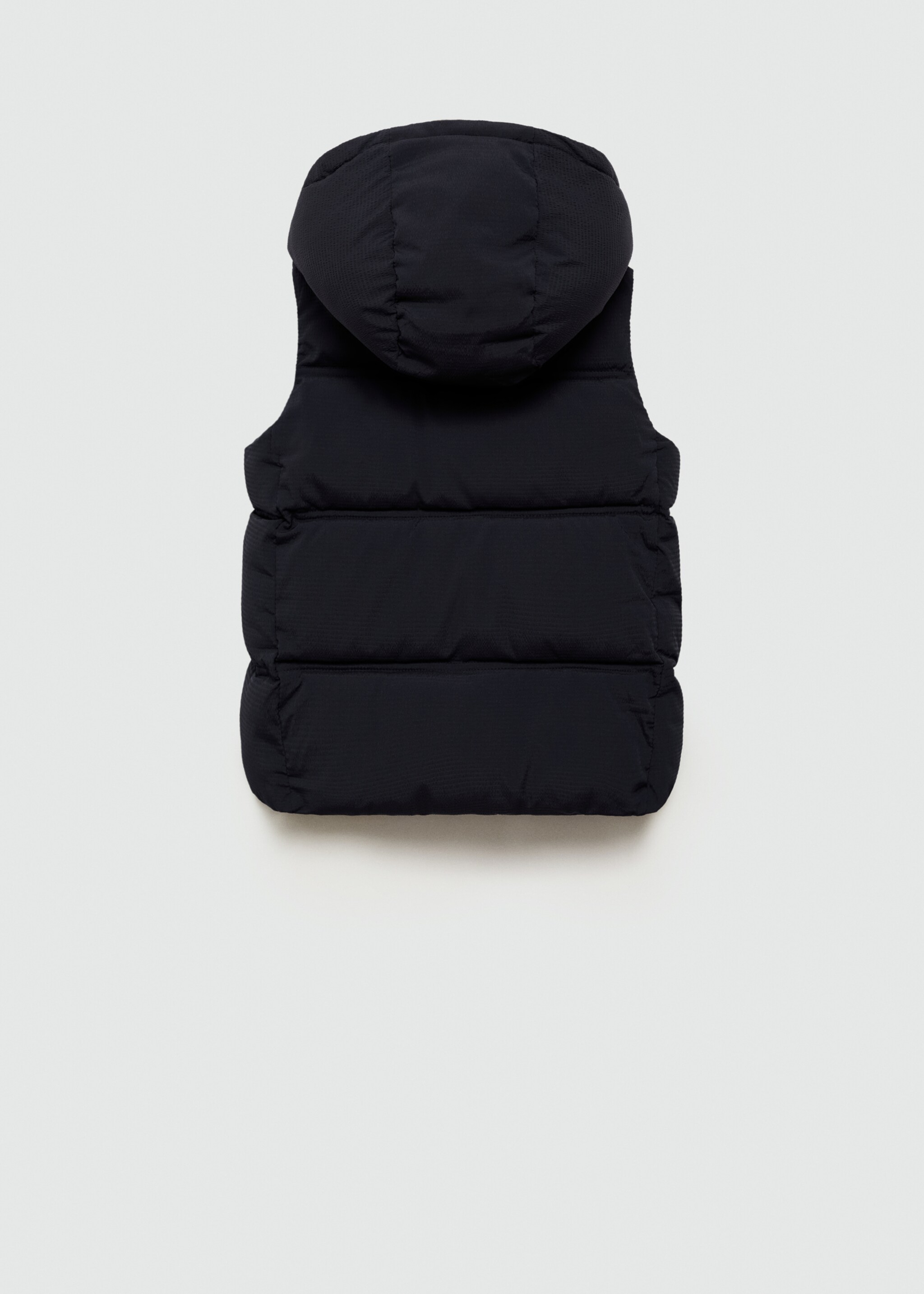Quilted vest with hood - Reverse of the article, Dark Navy. Ref: 77092539-00.