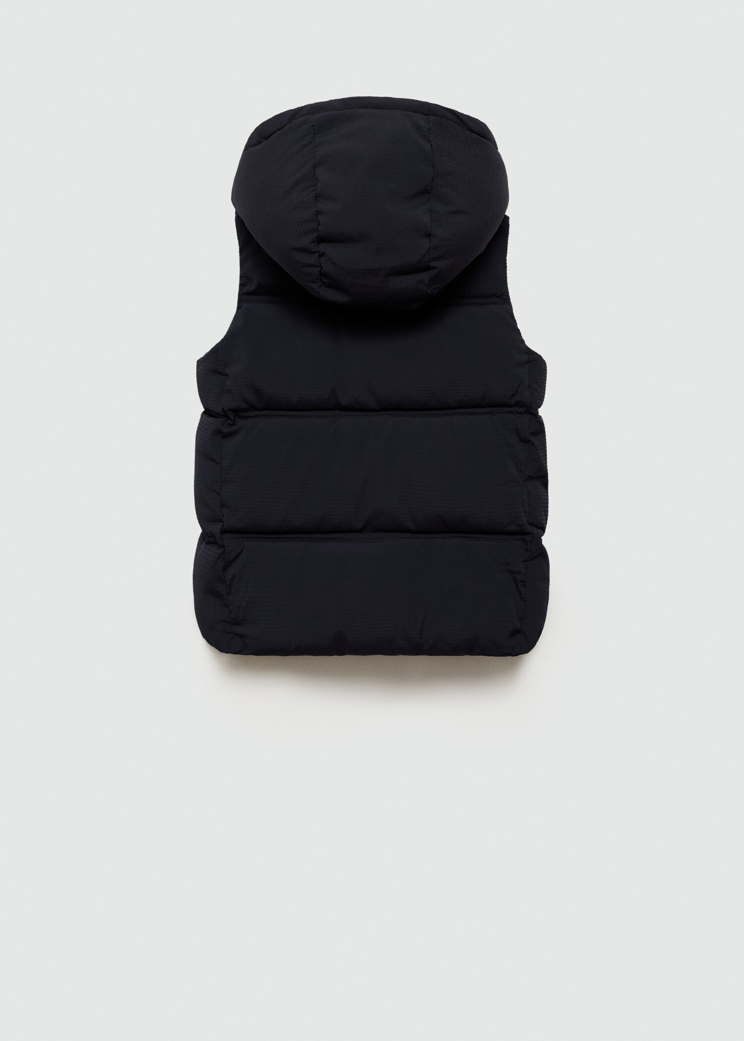 Quilted vest with hood - Reverse of the article