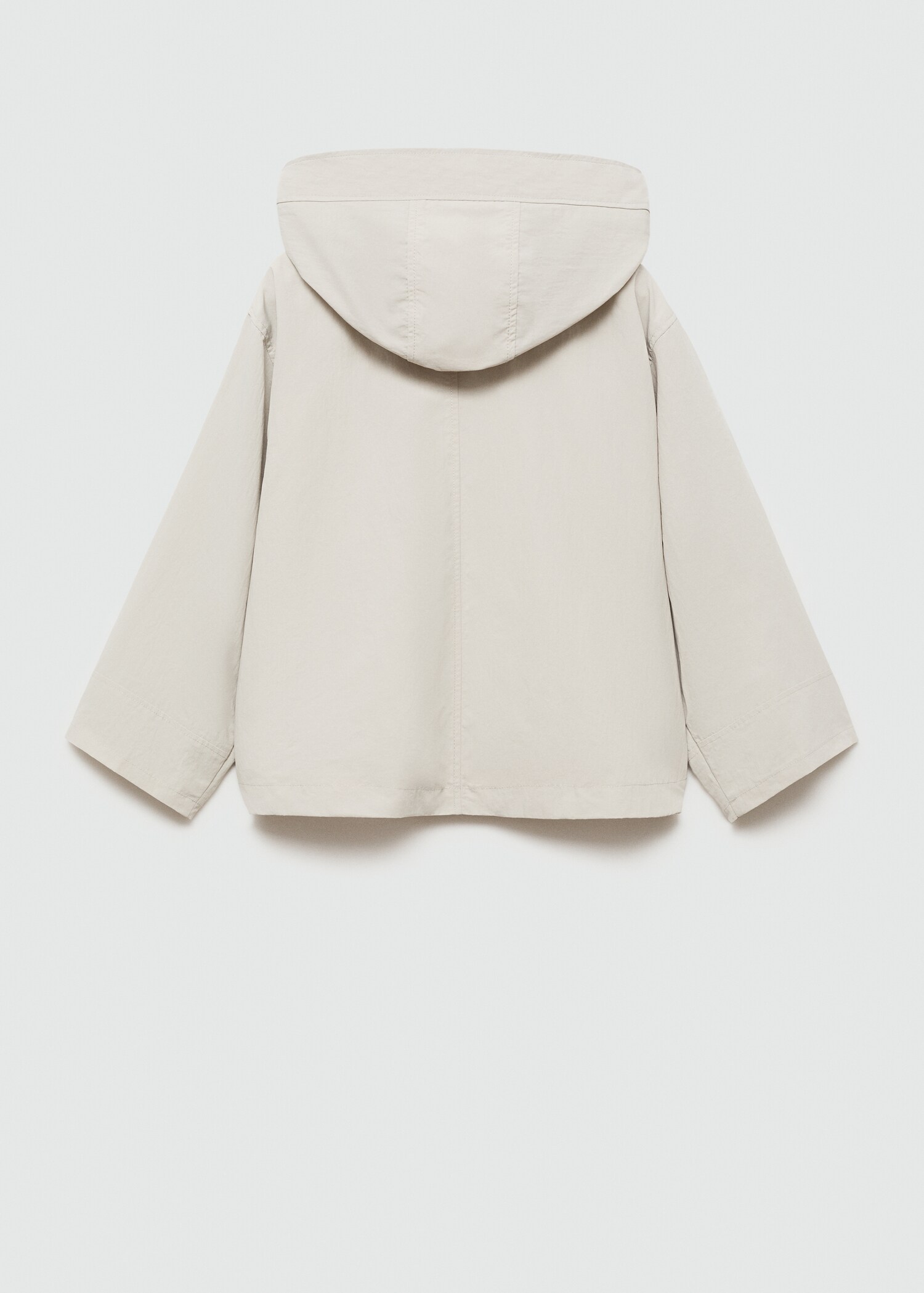 Raincoat hooded jacket - Reverse of the article