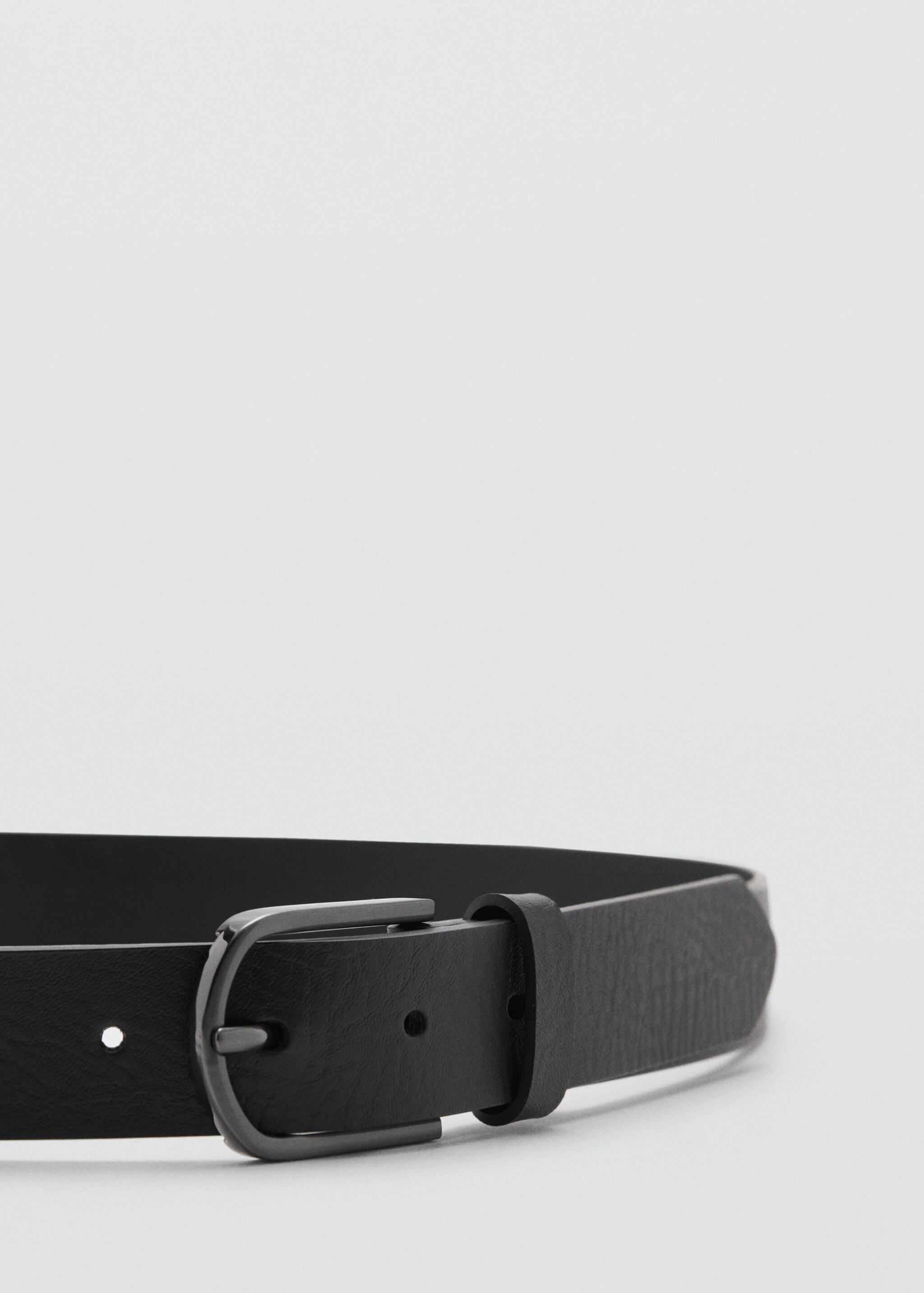 Leather belt with square buckle  - Details of the article 1