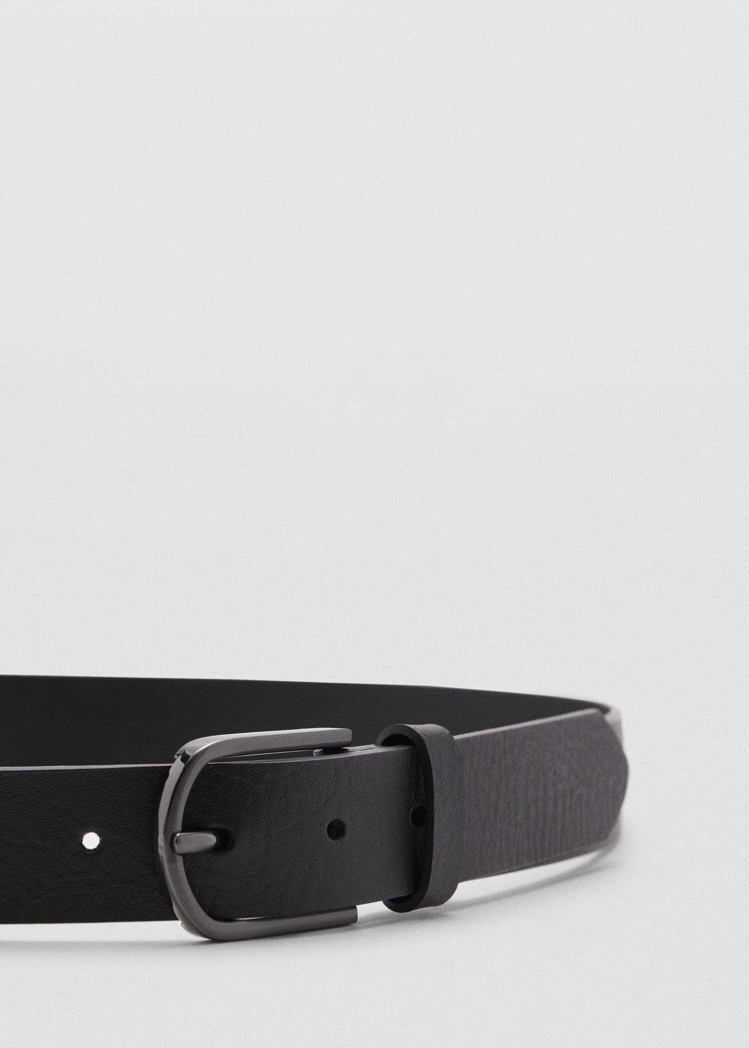 Leather belt with square buckle - Details of the article 1