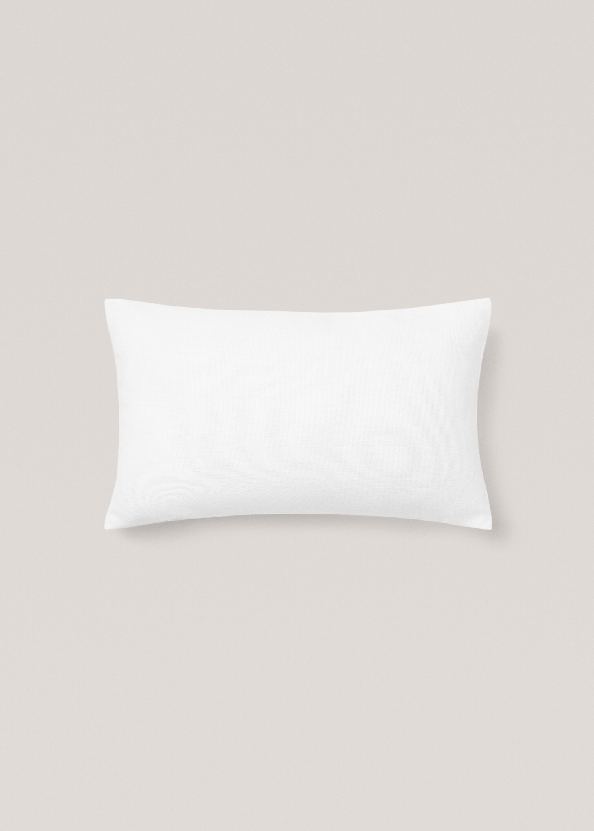 Cotton cushion cover 30x50cm - Article without model, Off White. Ref: 77092543-00.