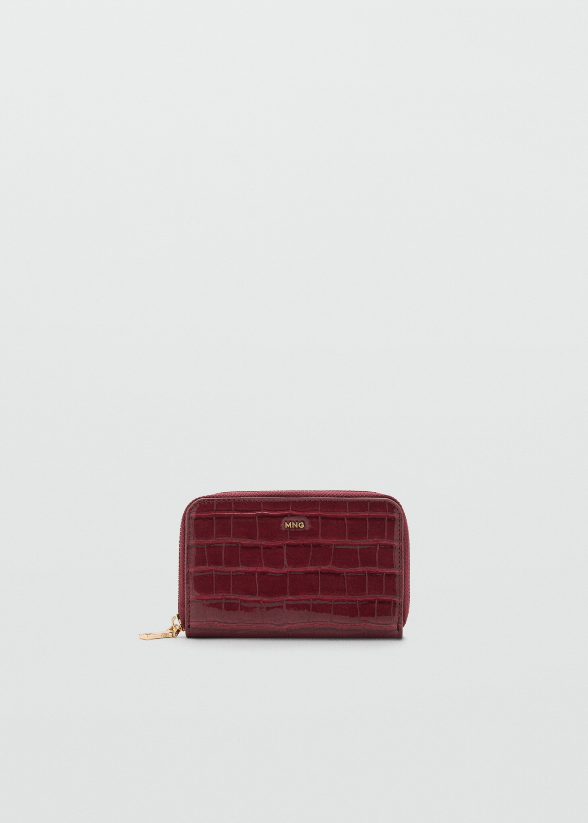 Monedero efecto cocodrilo - Artículo sin modelo, Burdeos. Ref: 77092548-00.