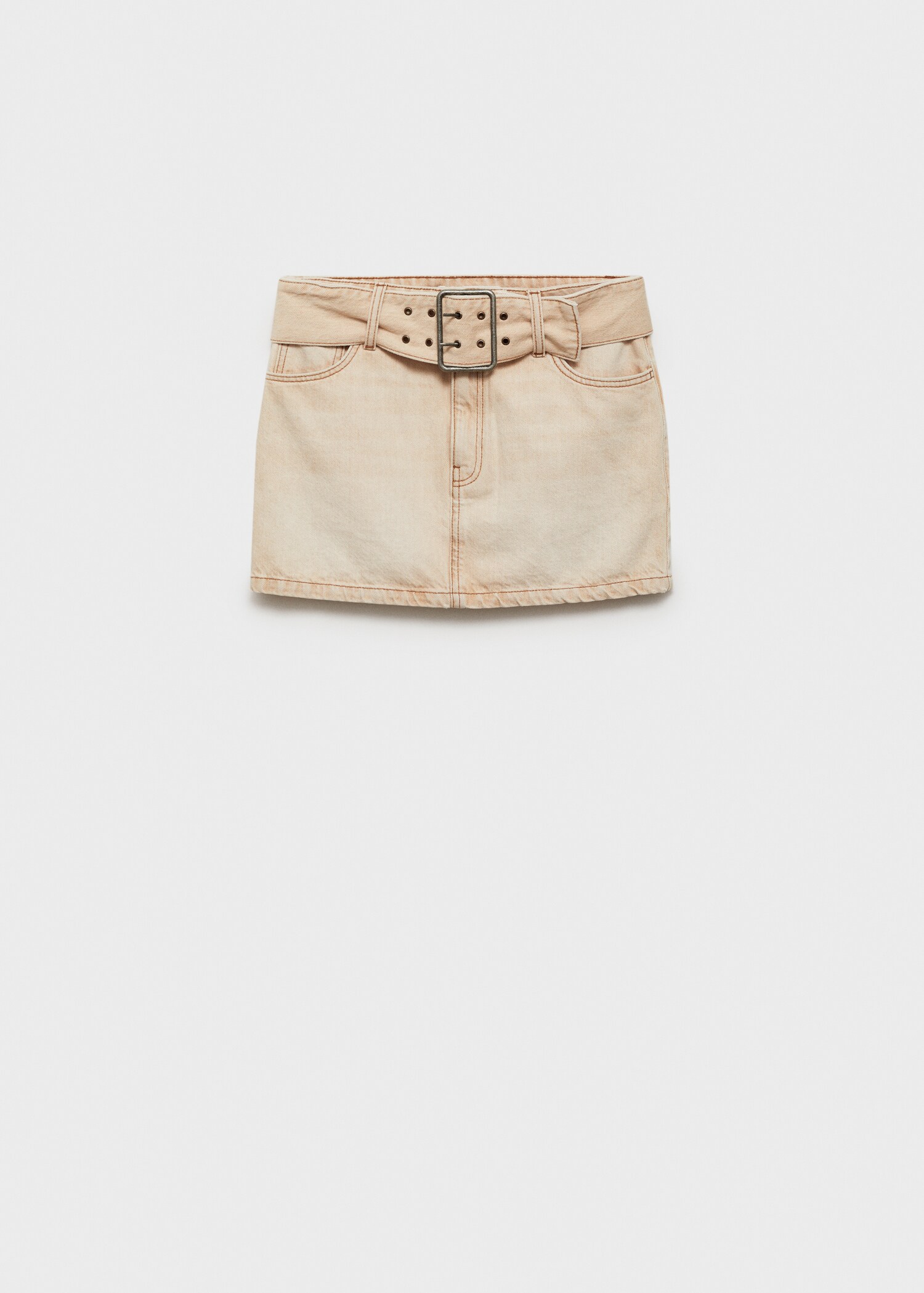 Mini-Jeansrock mit Gürtel - Artikel ohne Model