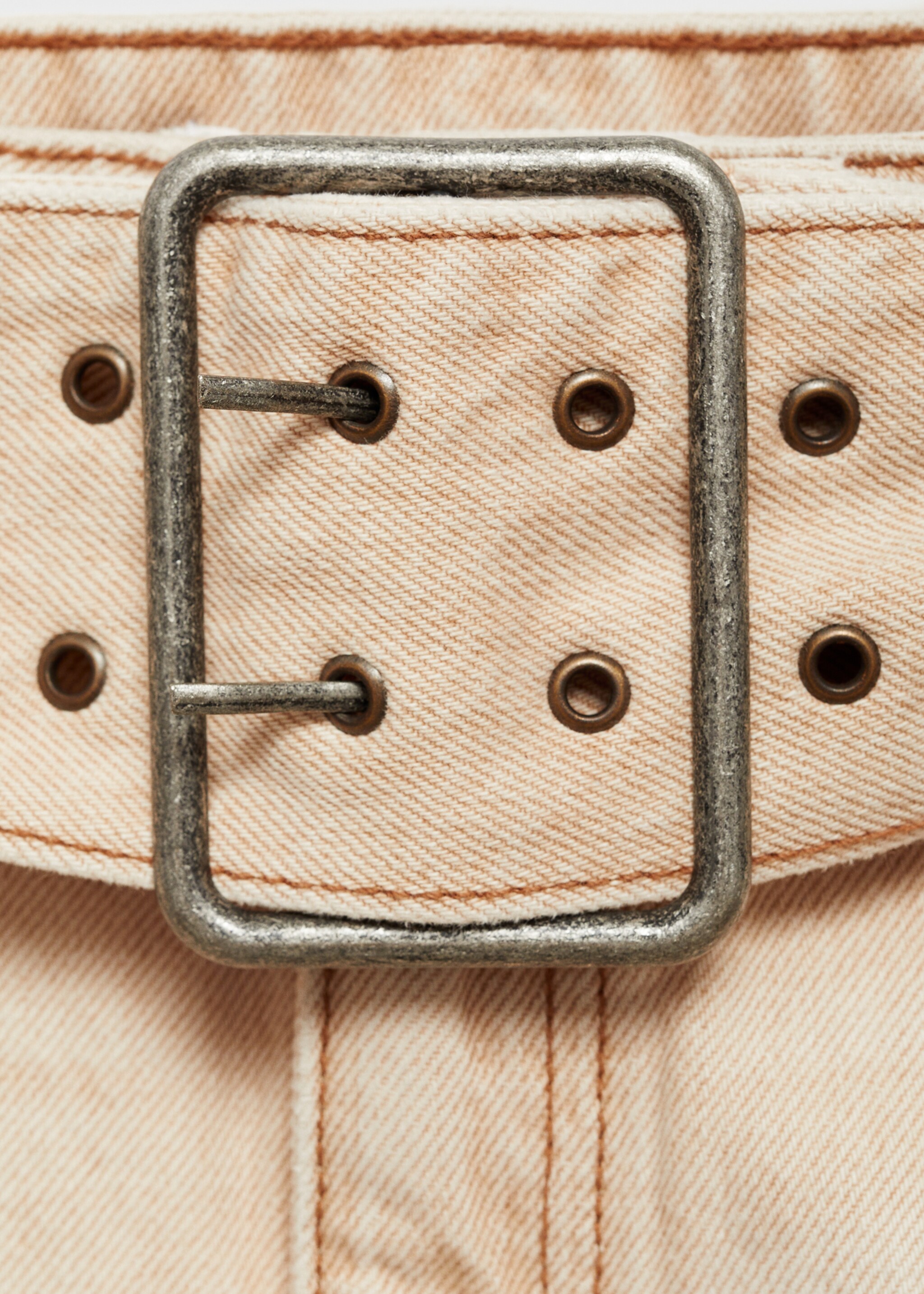 Denim mini-skirt with belt - Details of the article 8