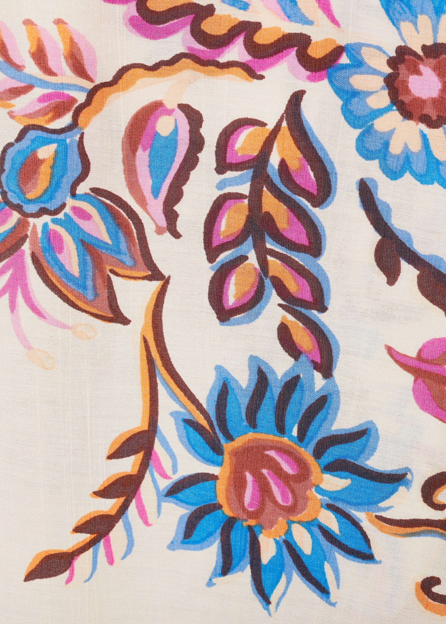 Floral print straight trousers - Details of the article 8
