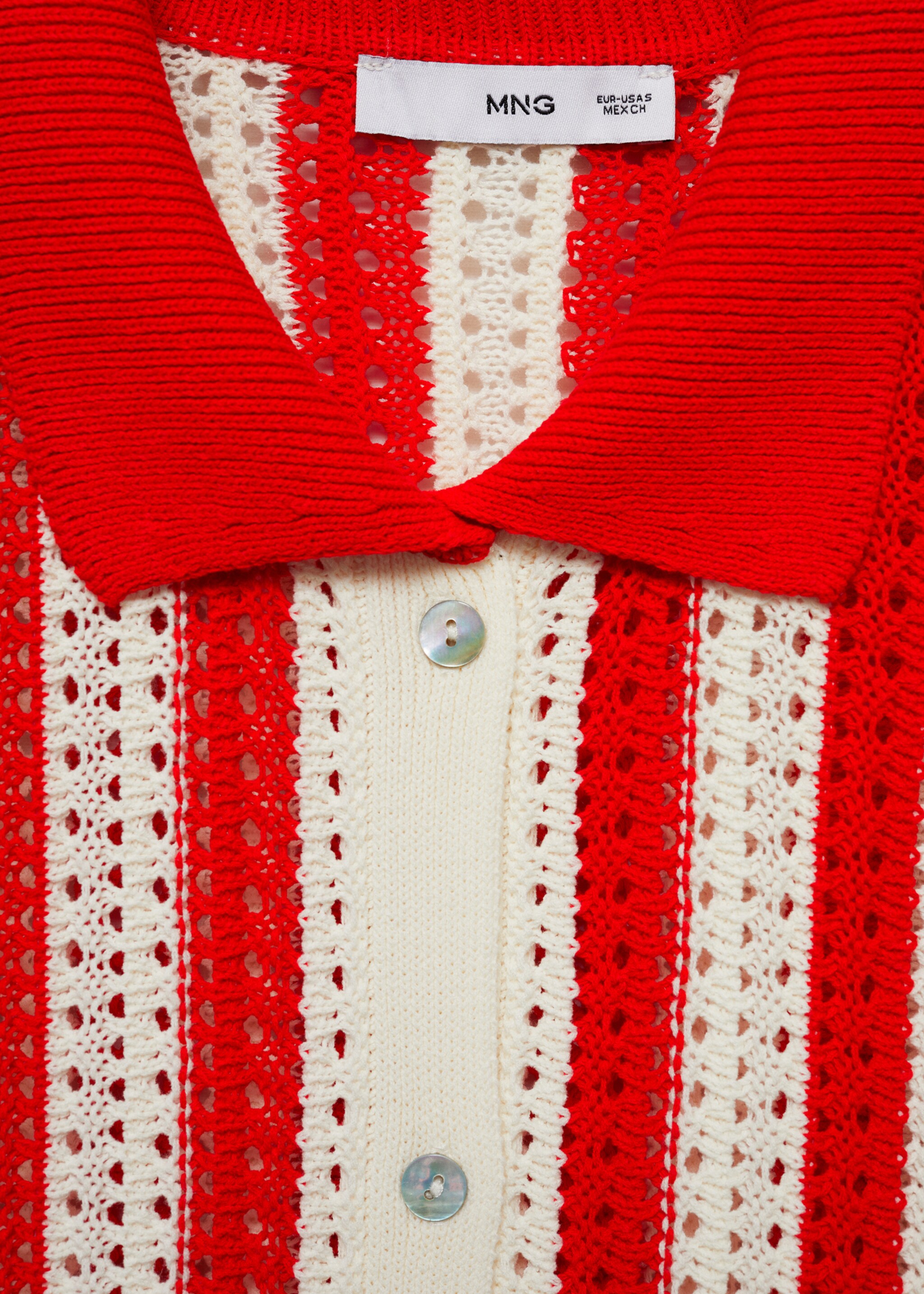 Gestreept ajour vest - Detail van het artikel 8