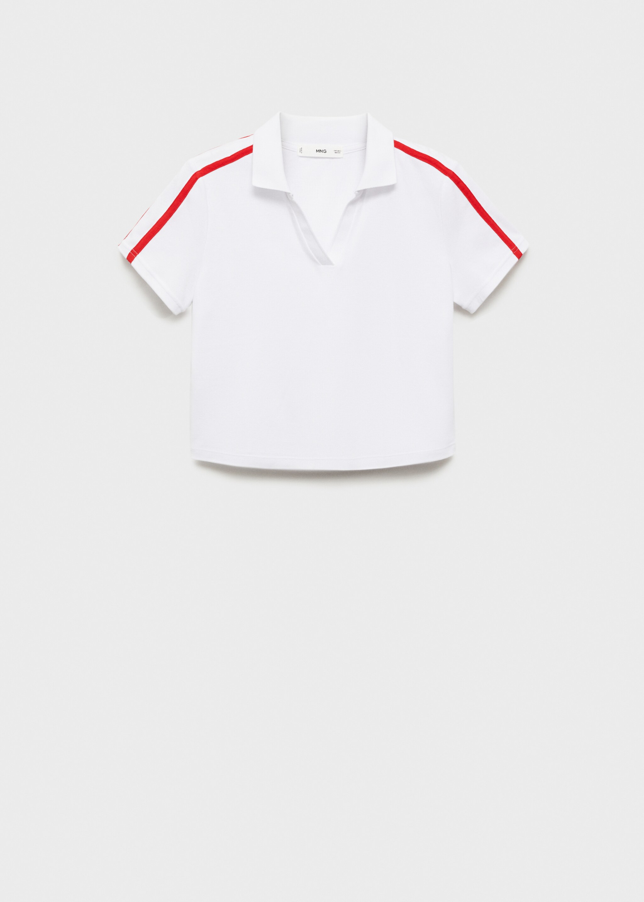 Polo algodón rayas contraste - Artículo sin modelo, Rojo. Ref: 77092926-00.