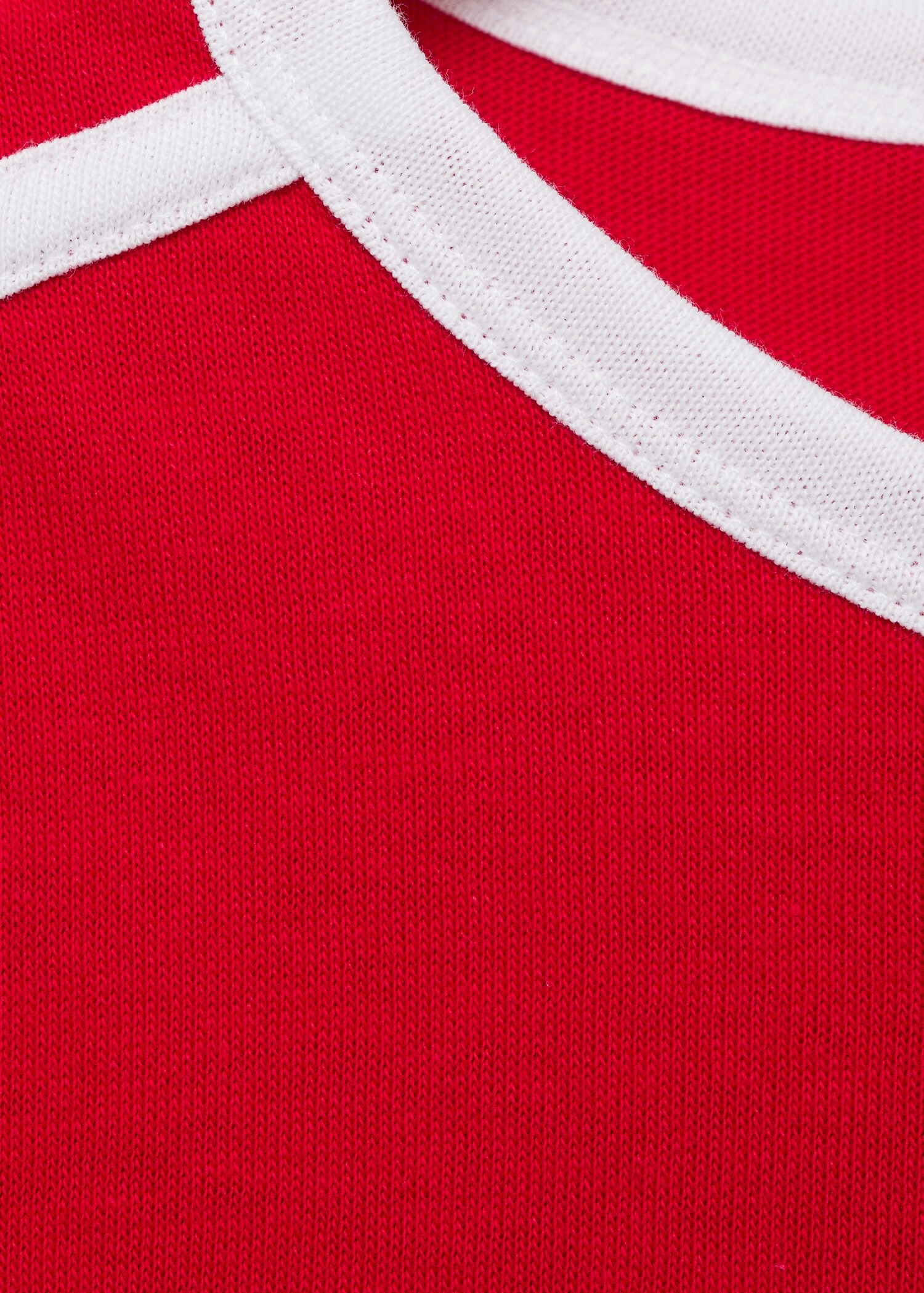 Strick-T-Shirt mit Kontrastabschlüssen - Detail des Artikels 8
