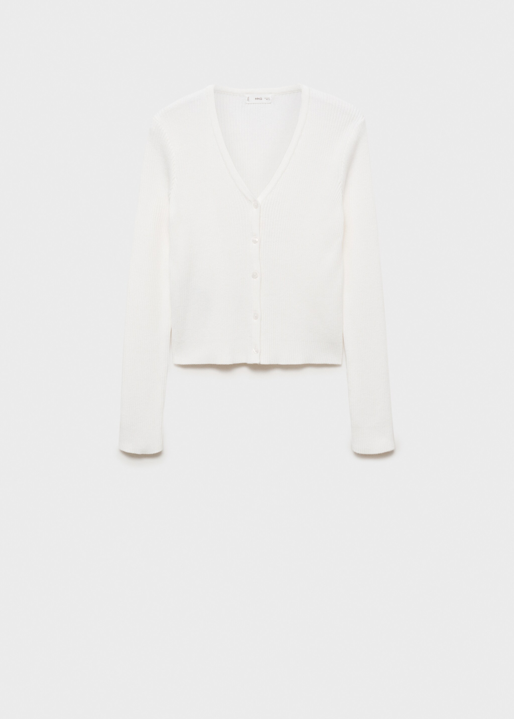 Button knit cardigan - Article without model, Off White. Ref: 77092932-00.