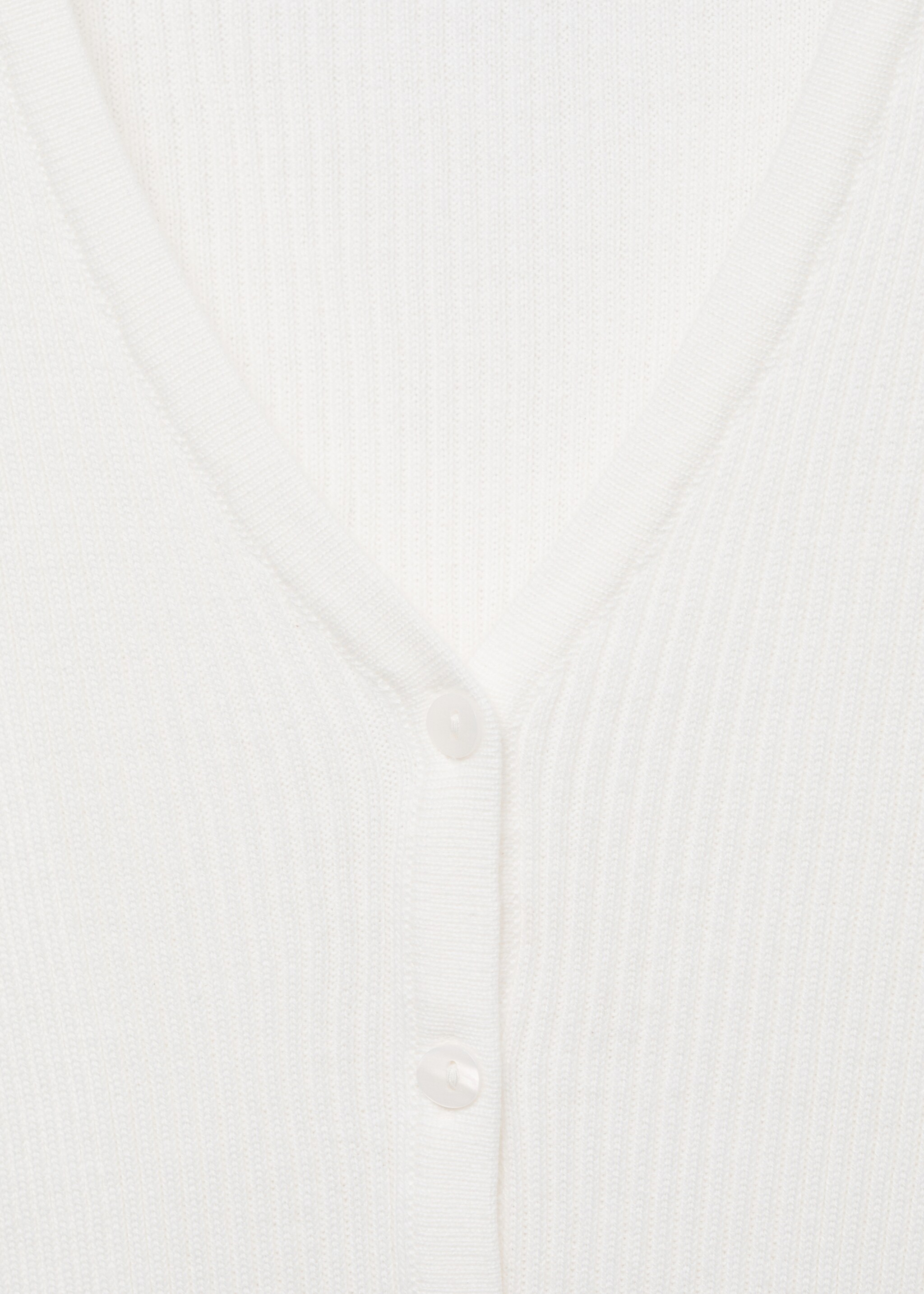 Button knit cardigan - Details of the article 8, Off White. Ref: 77092932-00.