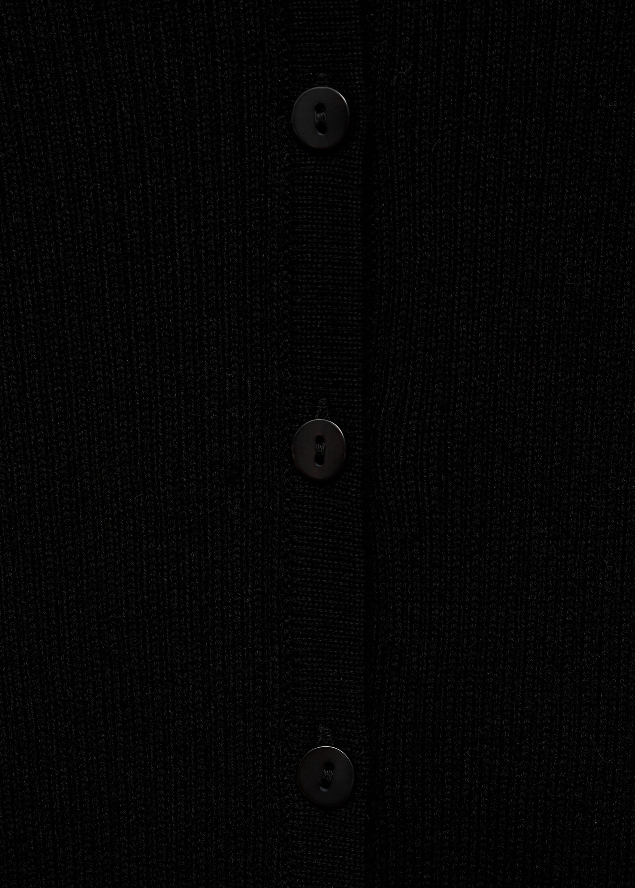 Button knit cardigan - Details of the article 0, Black. Ref: 77092932-00.