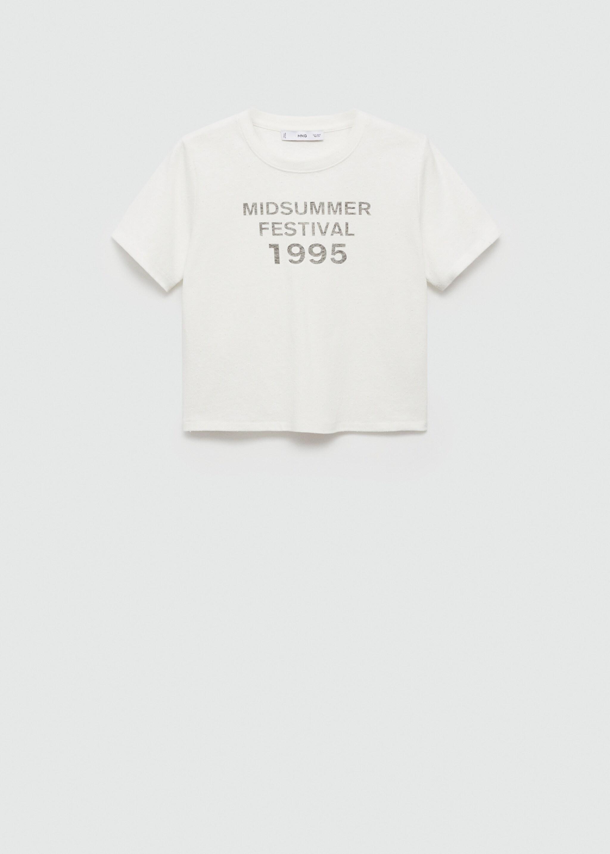 Gemustertes Cropped-T-Shirt - Artikel ohne Model
