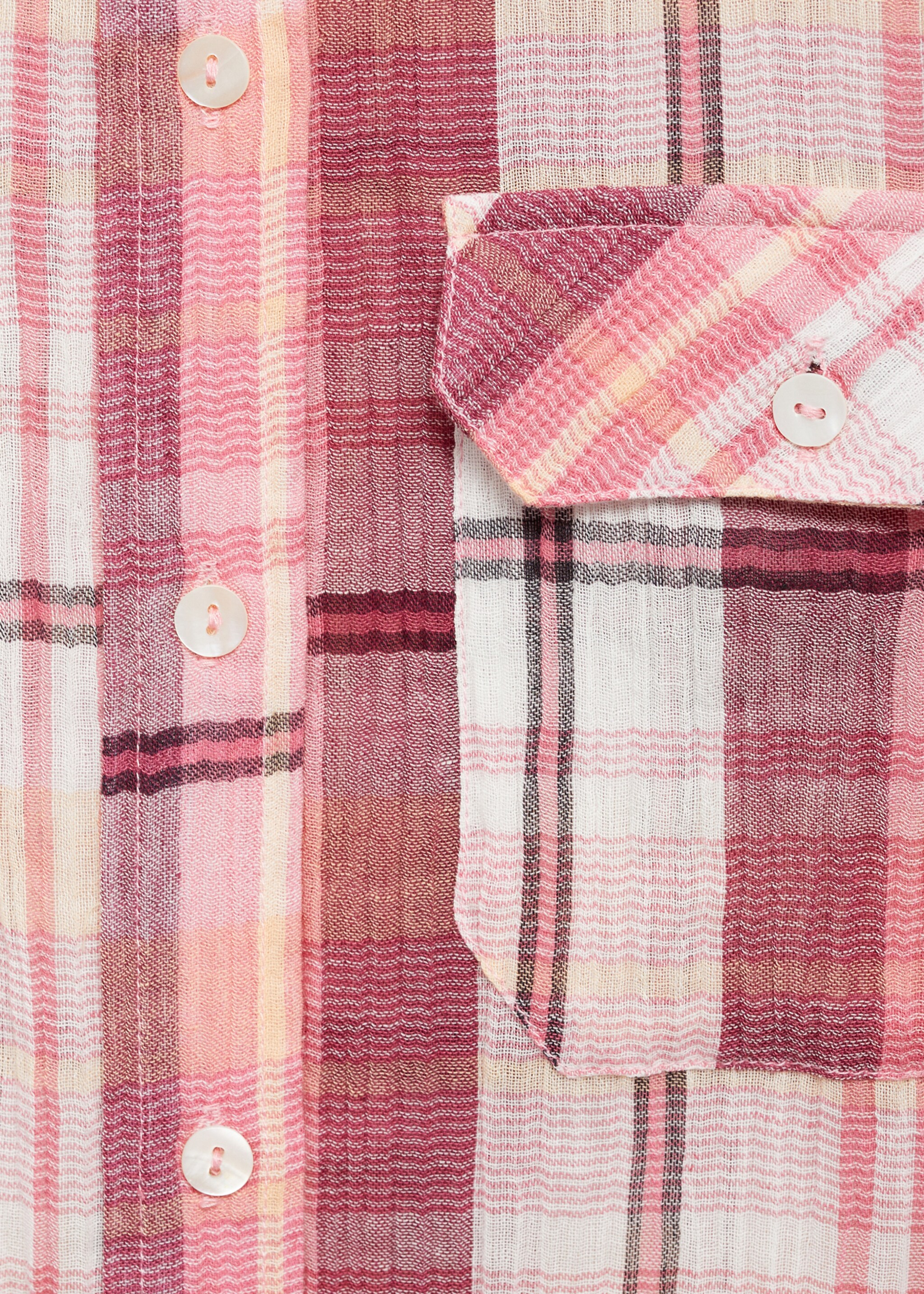 Chemise à carreaux en coton - Détail de l'article 0