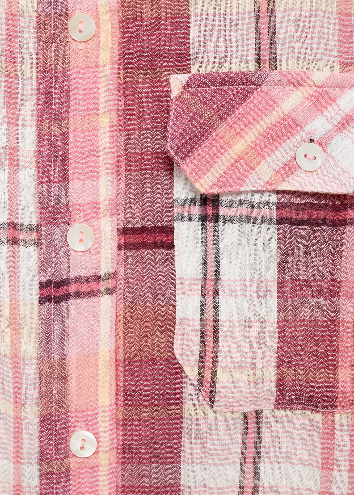 Chemise à carreaux en coton - Détail de l'article 0