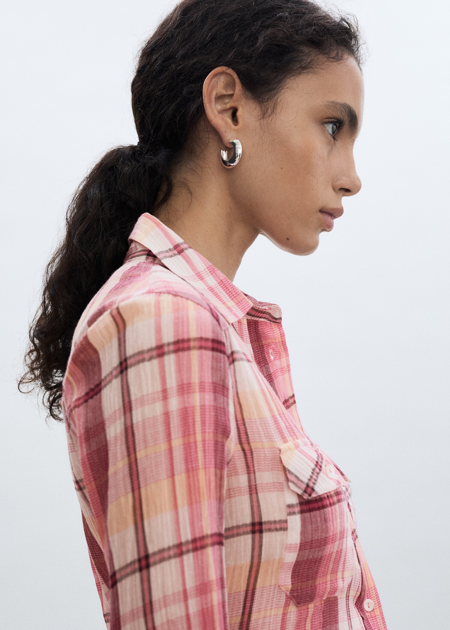 Chemise à carreaux en coton - Détail de l'article 1