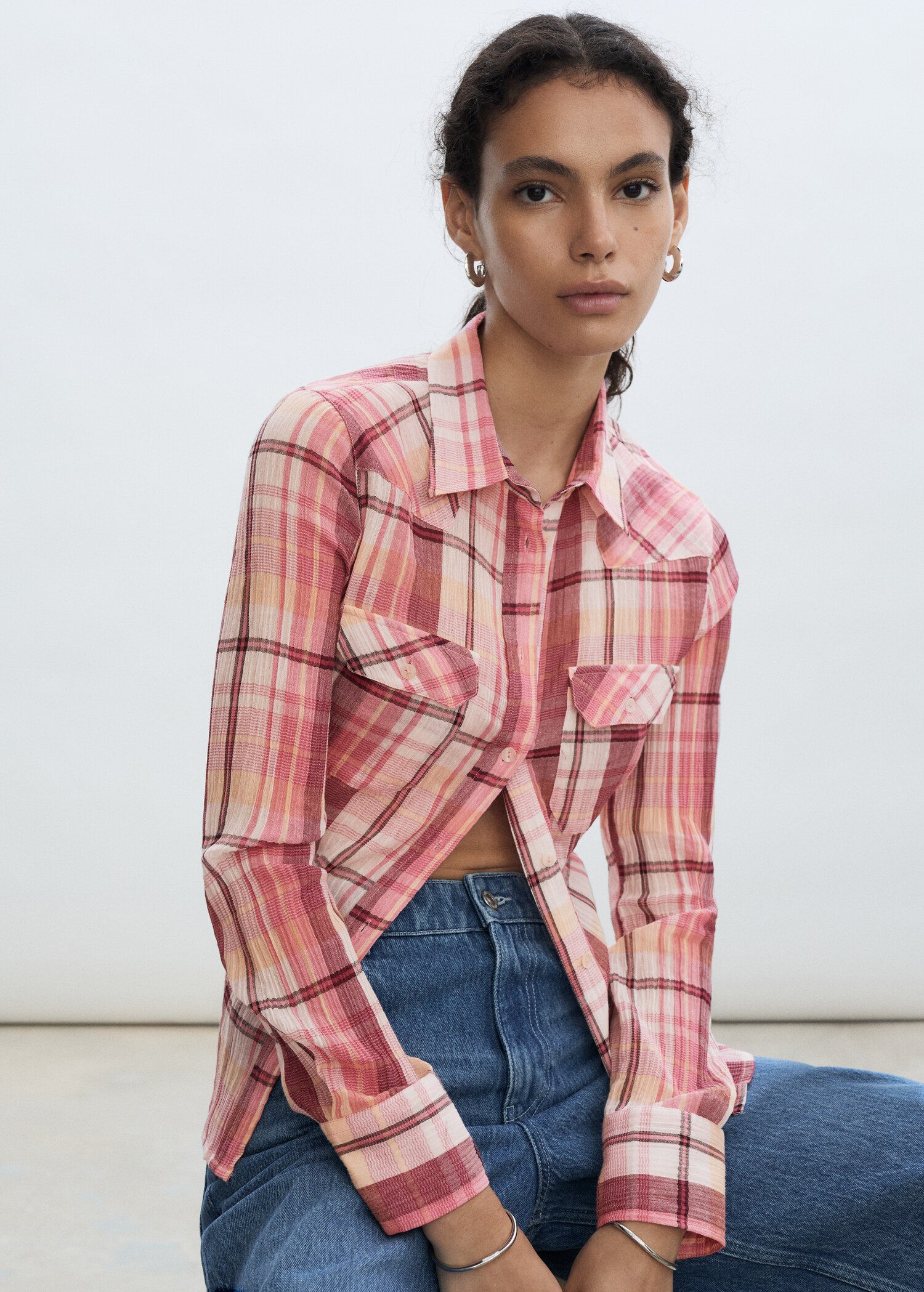 Chemise à carreaux en coton - Détail de l'article 2
