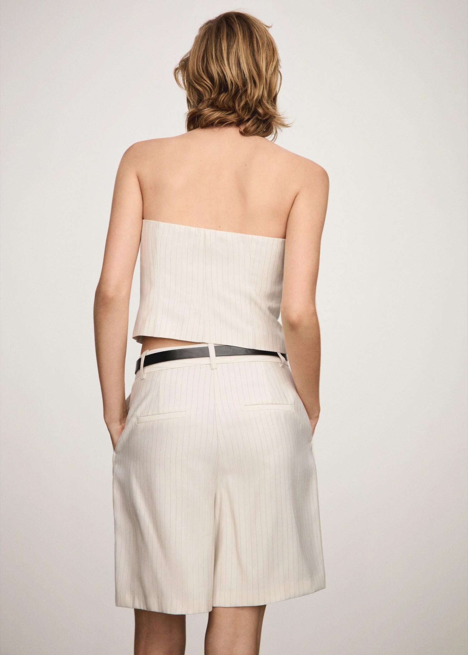 Striped bandeau top - Reverse of the article