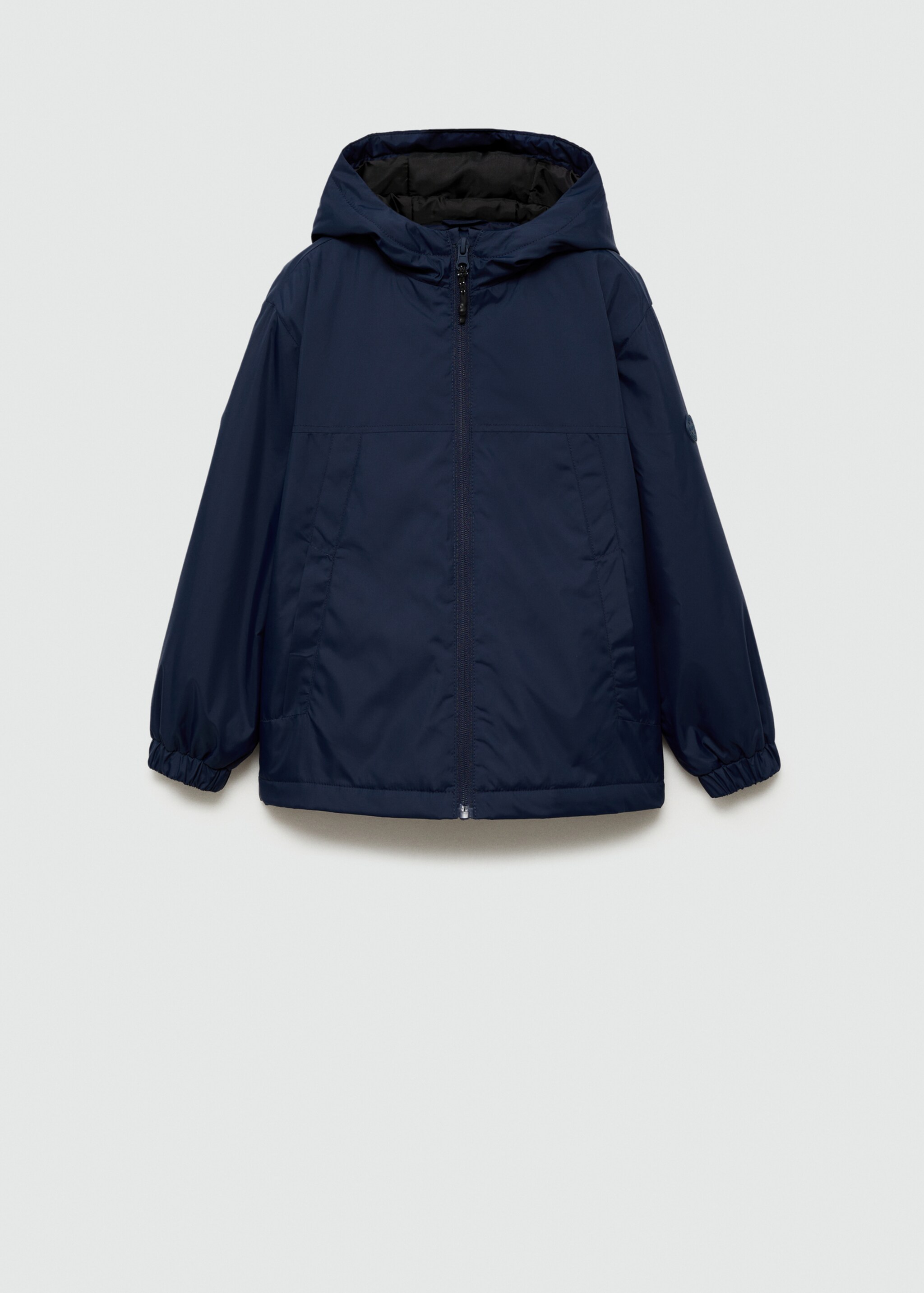 Hooded coat - Article without model, Dark Navy. Ref: 77093265-00.