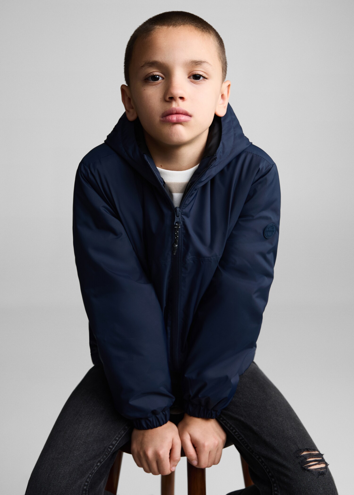 Hooded coat - Details of the article 1
