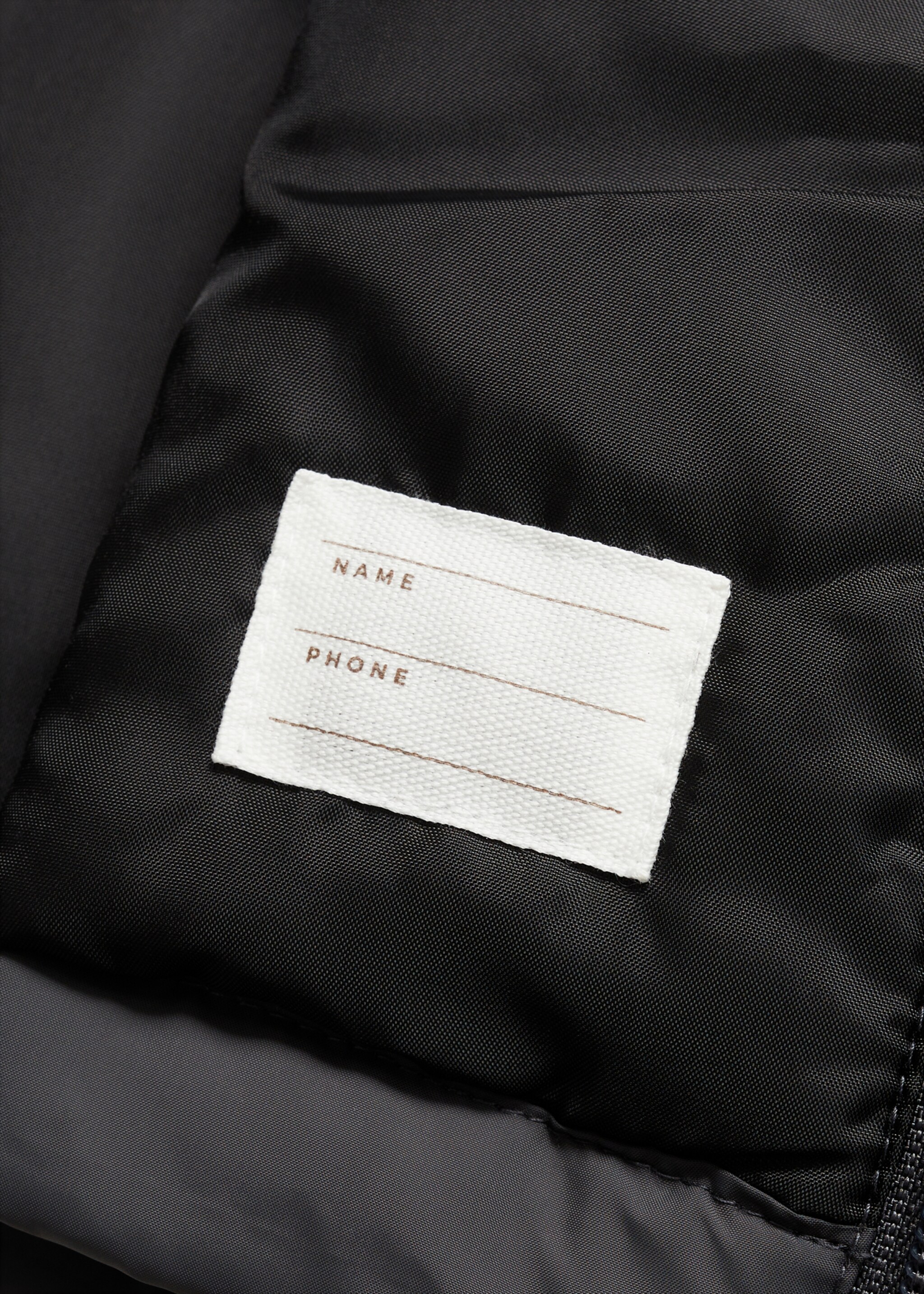 Hooded coat - Details of the article 0, Charcoal. Ref: 77093265-00.
